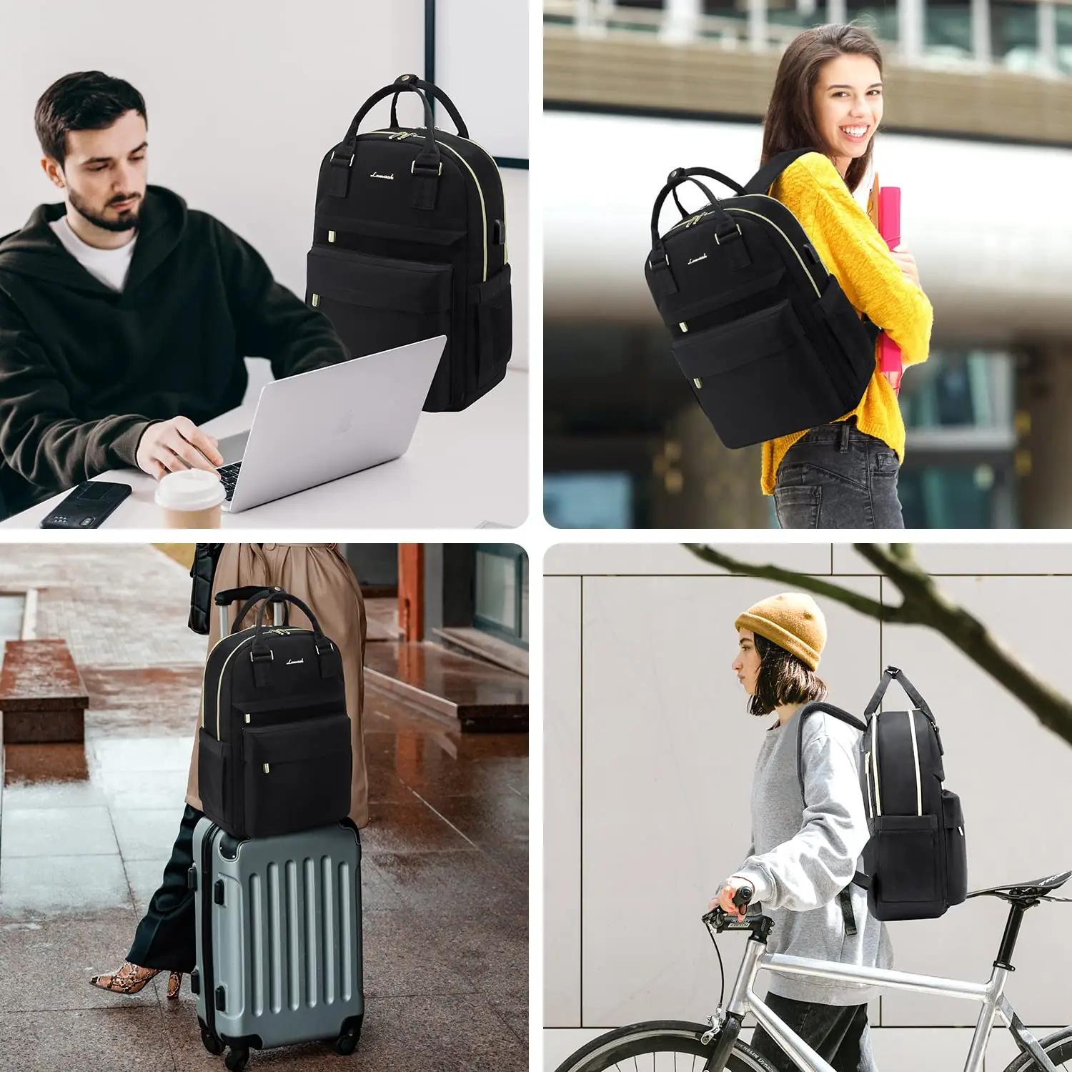 LOVEVOOK veekindel sülearvuti rihmaga seljakott — 15,6″ kaitse – pilt 6