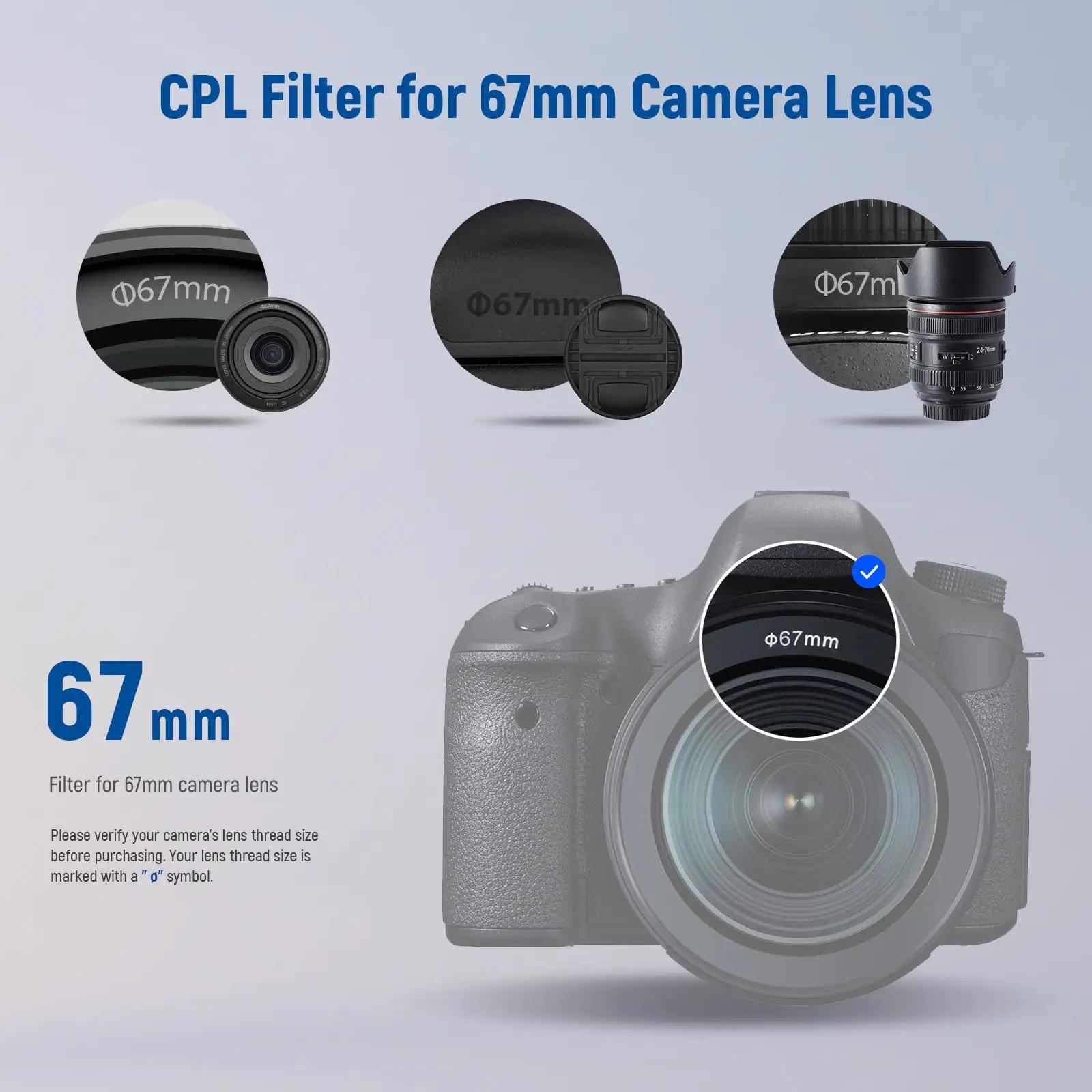 NEEWER 67mm polarisatsioonifilter — teravam kontrast ja – pilt 8