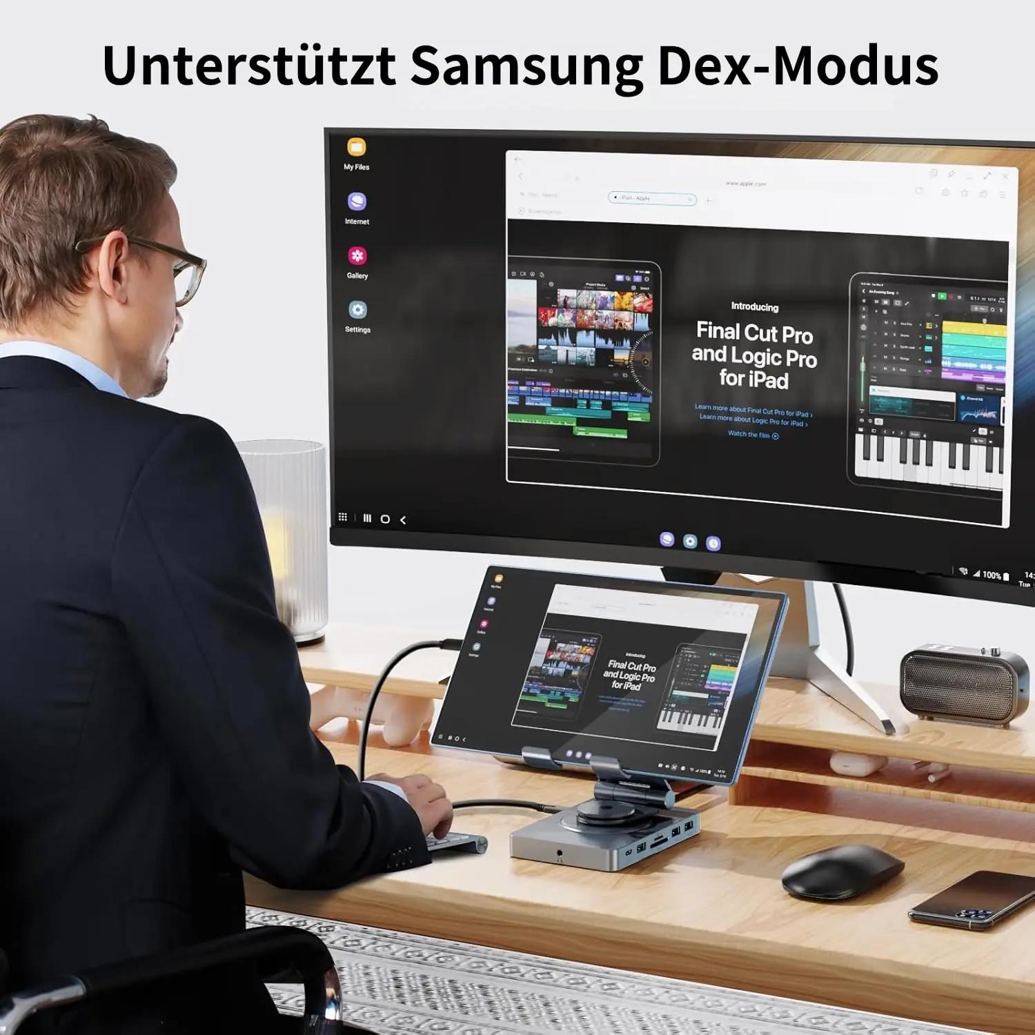 NEWQ alumiiniumist USB-C dokk iPad Pro jaoks — mitmeportne – pilt 8