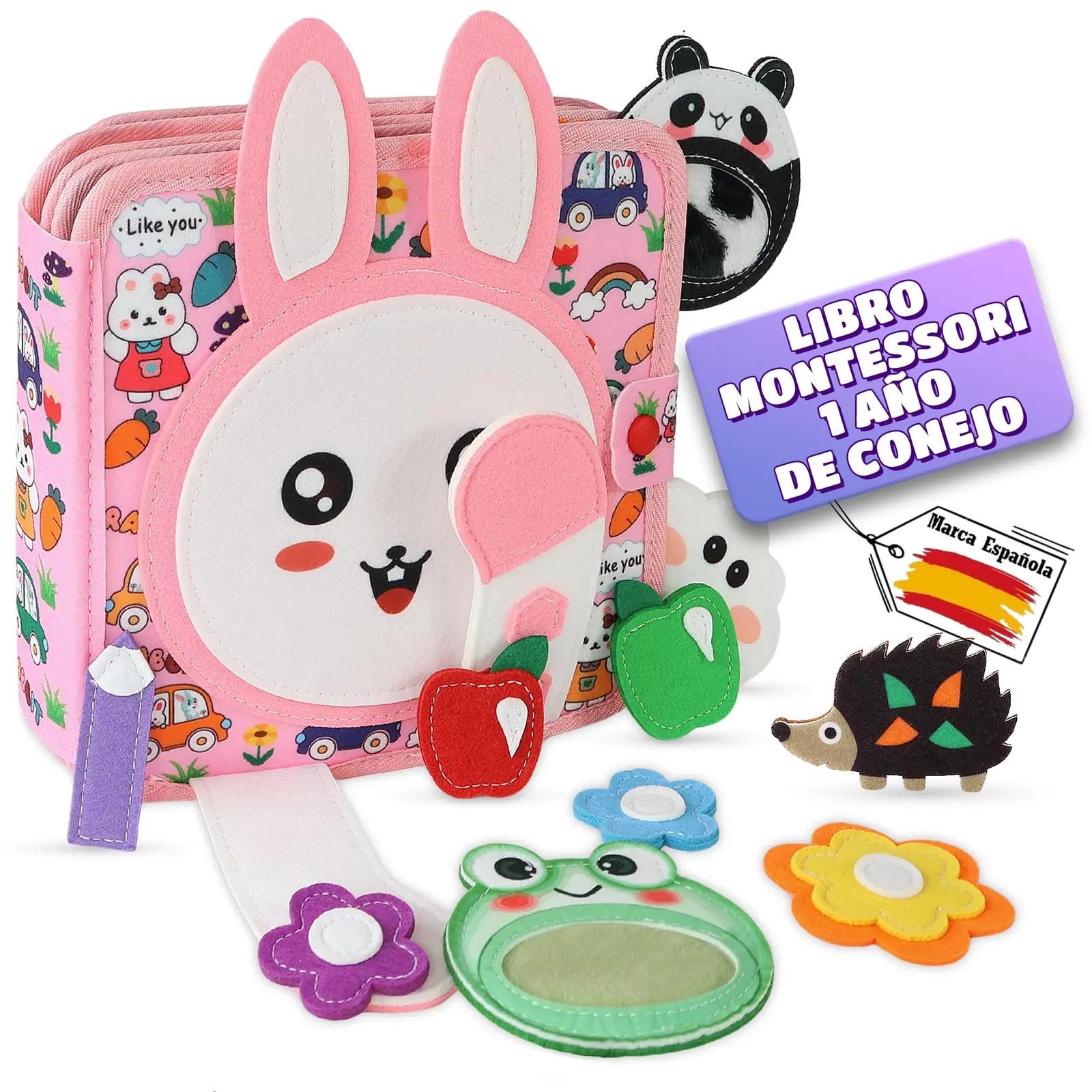 Olifty filzist Montessori-tunnetusraamat imikule — pehme