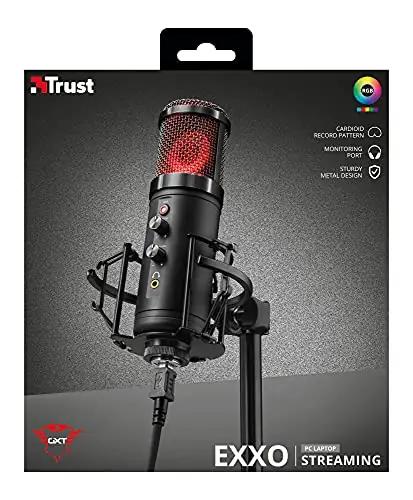 Trust Gaming GXT 256 Exxo microfon — metall – pilt 15