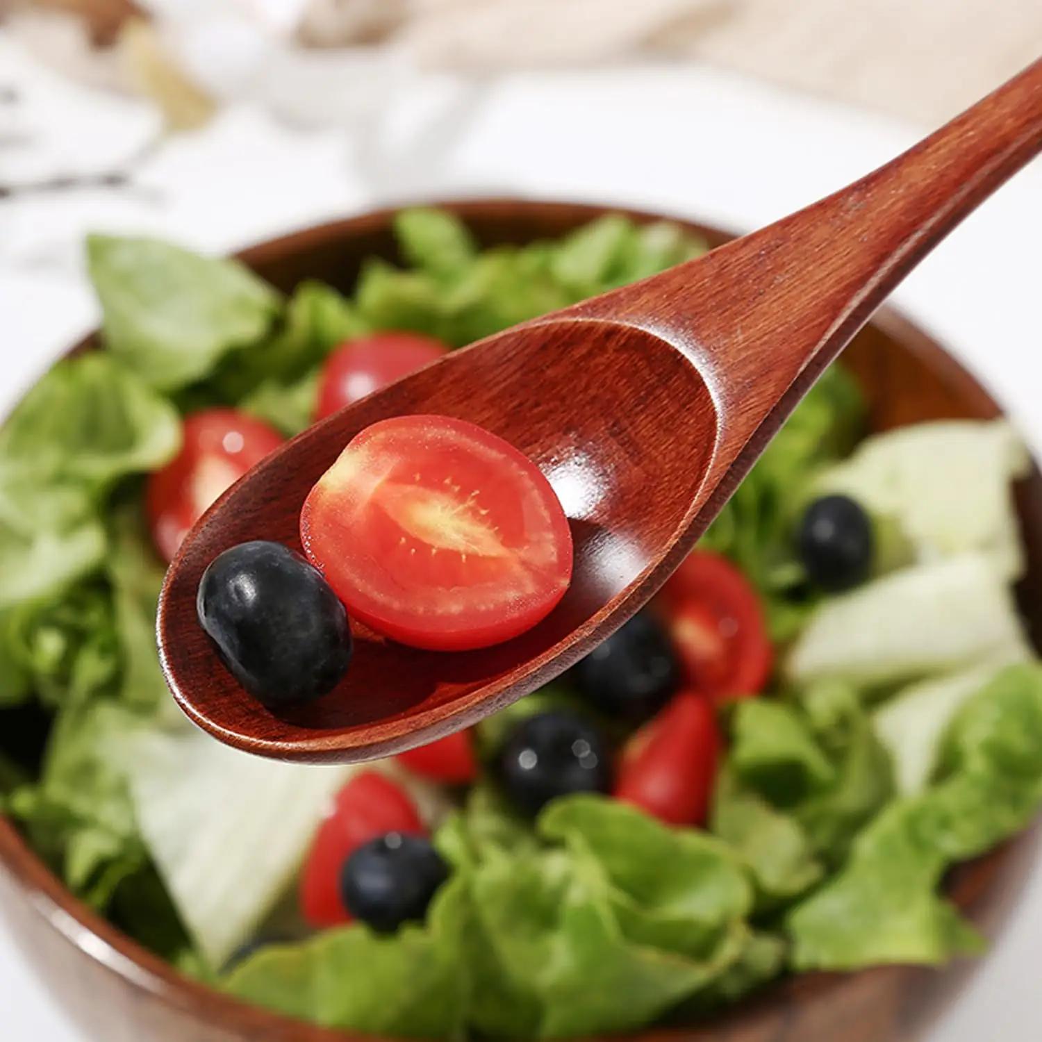 Wenrou puidust salatitarvikud — kestev ja stiilne komplekt – lisavaade