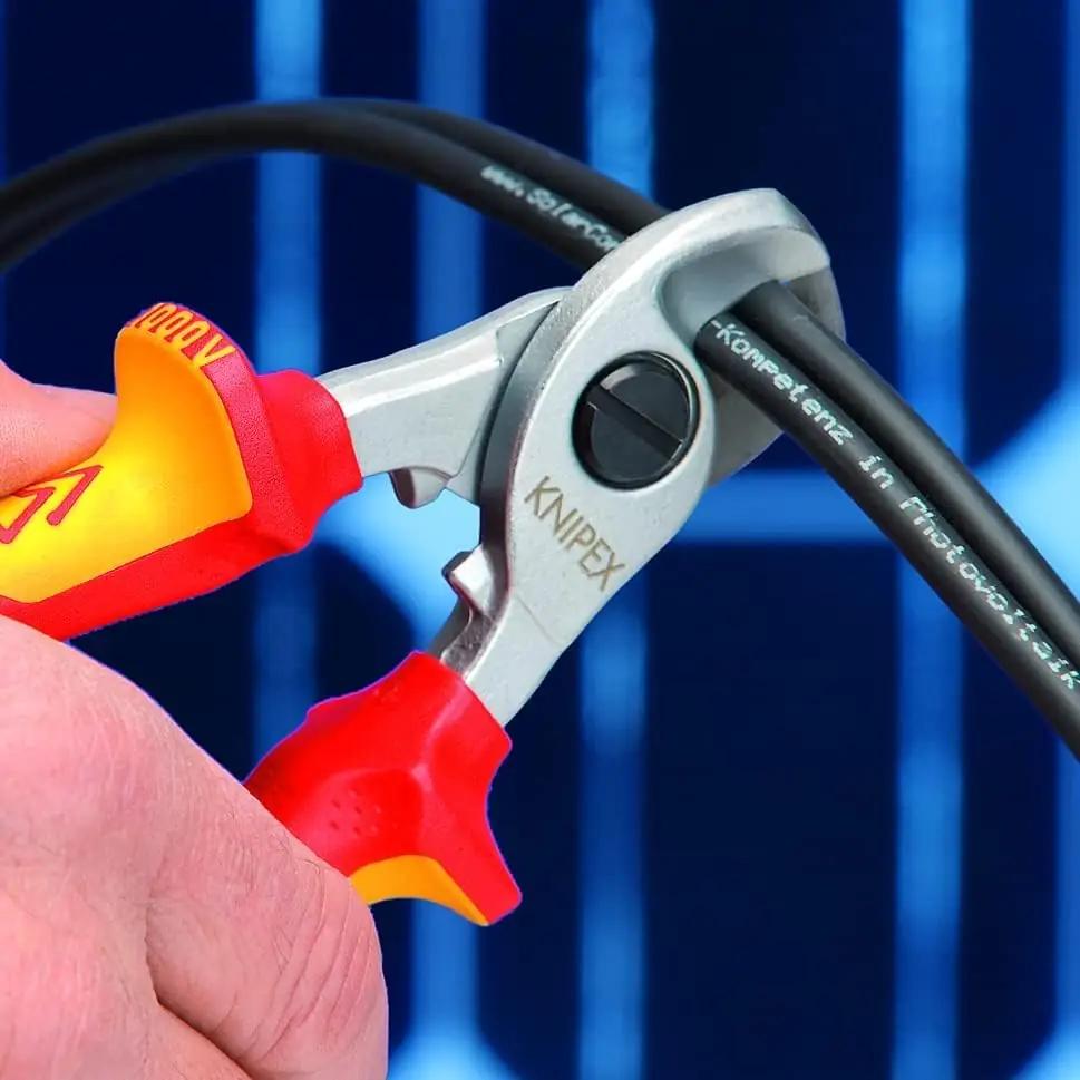 KNIPEX vastupidavad isoleeritud kaablikäärid – turvaline lõikus – lisavaade