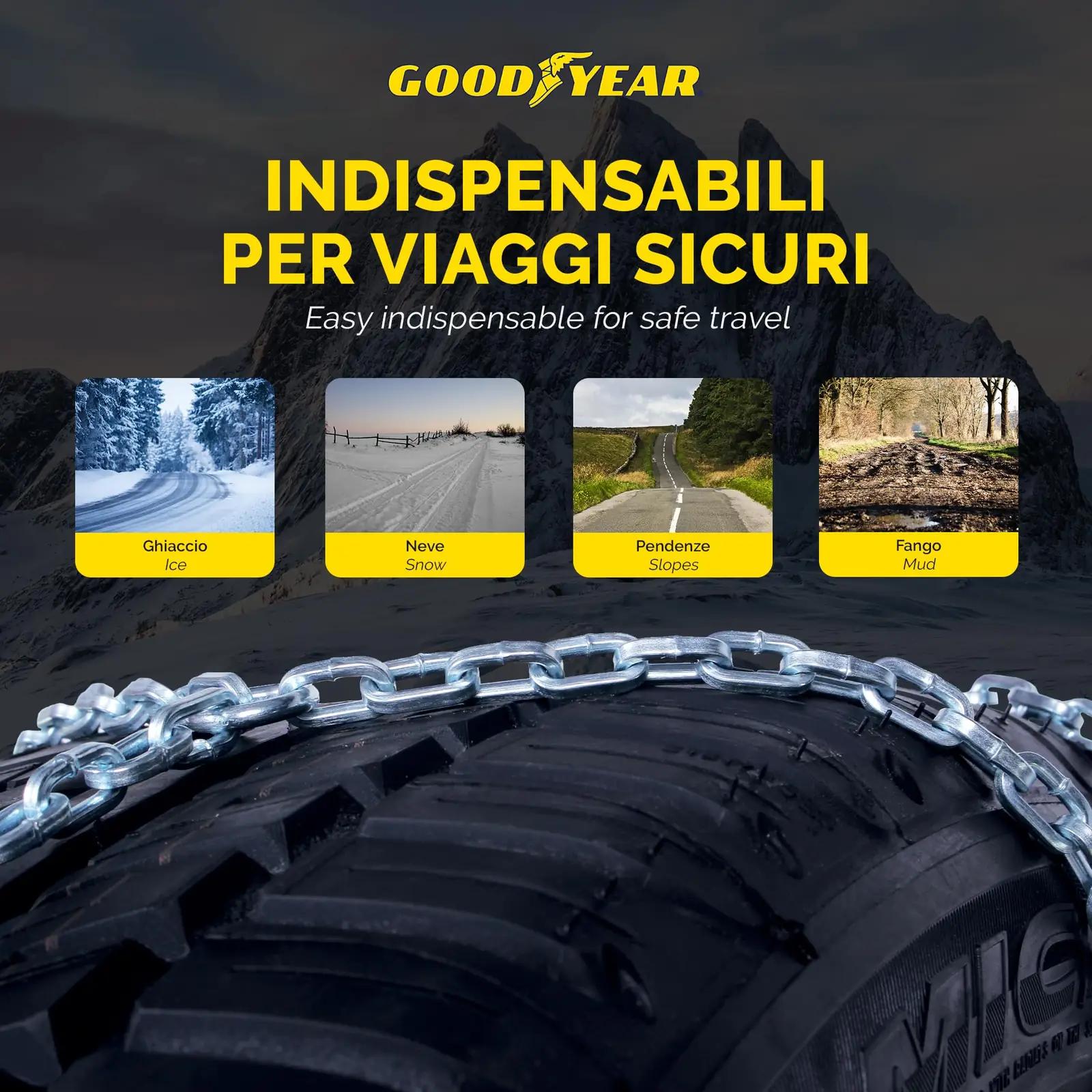 Goodyear talvine ATV-lumevõrk – vastupidav ABS ja suurus 130 – kasutusnäide