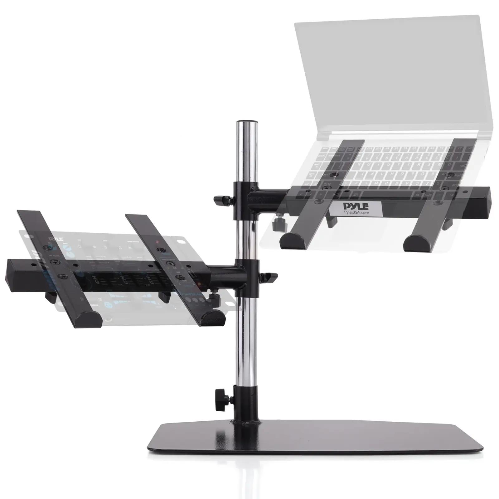 Pyle ergonoomiline topeltarmpide lauahoidja sülearvutile