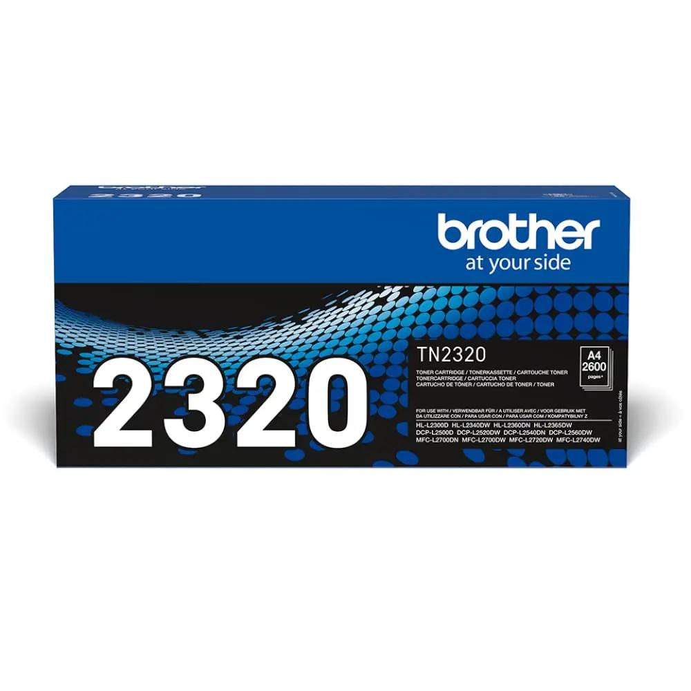 Brother must tonerkassett TN-2320 — usaldusväärne trükkimine