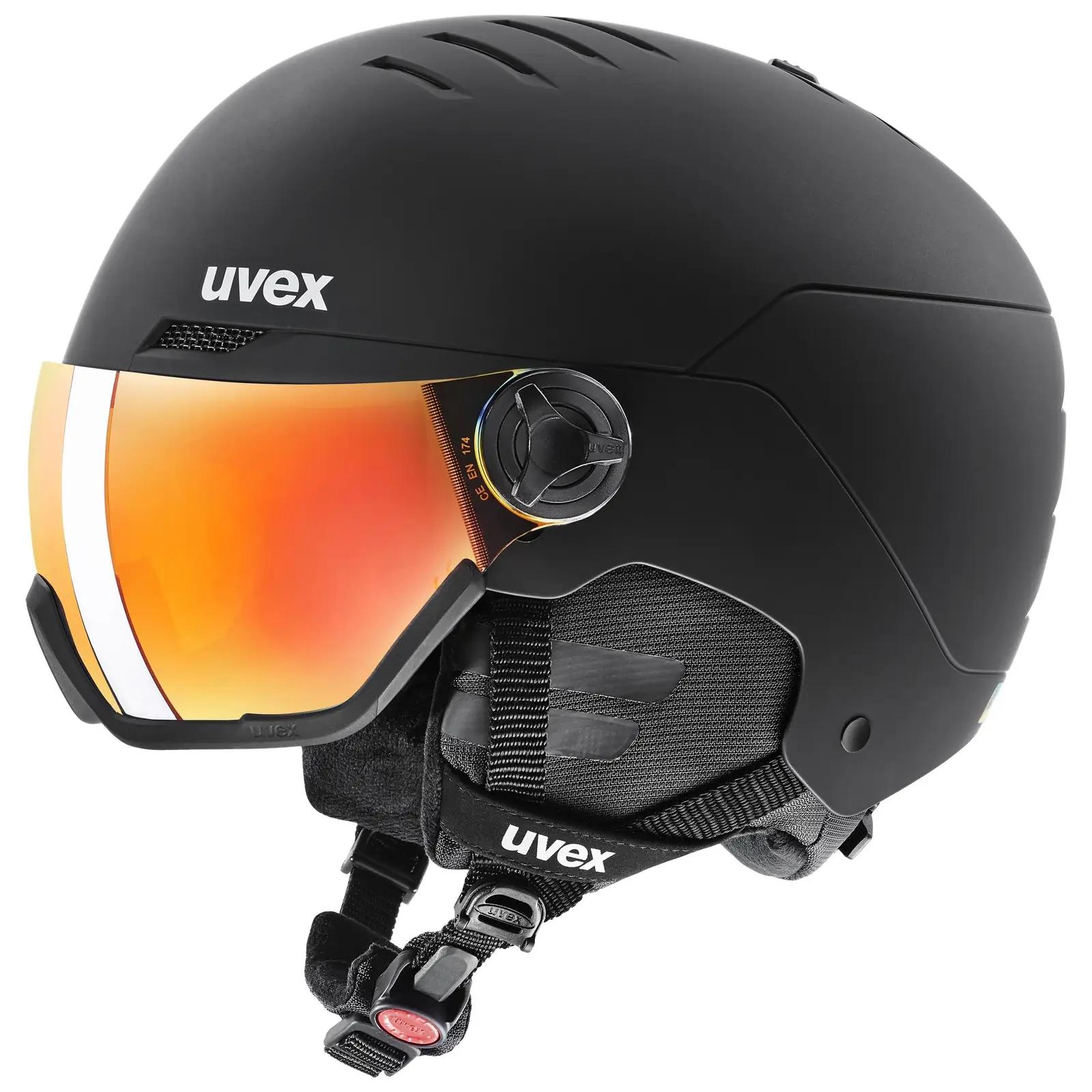 Uvex kaitsev ja hingav suusahelmet – mugav matt must 58–61 cm