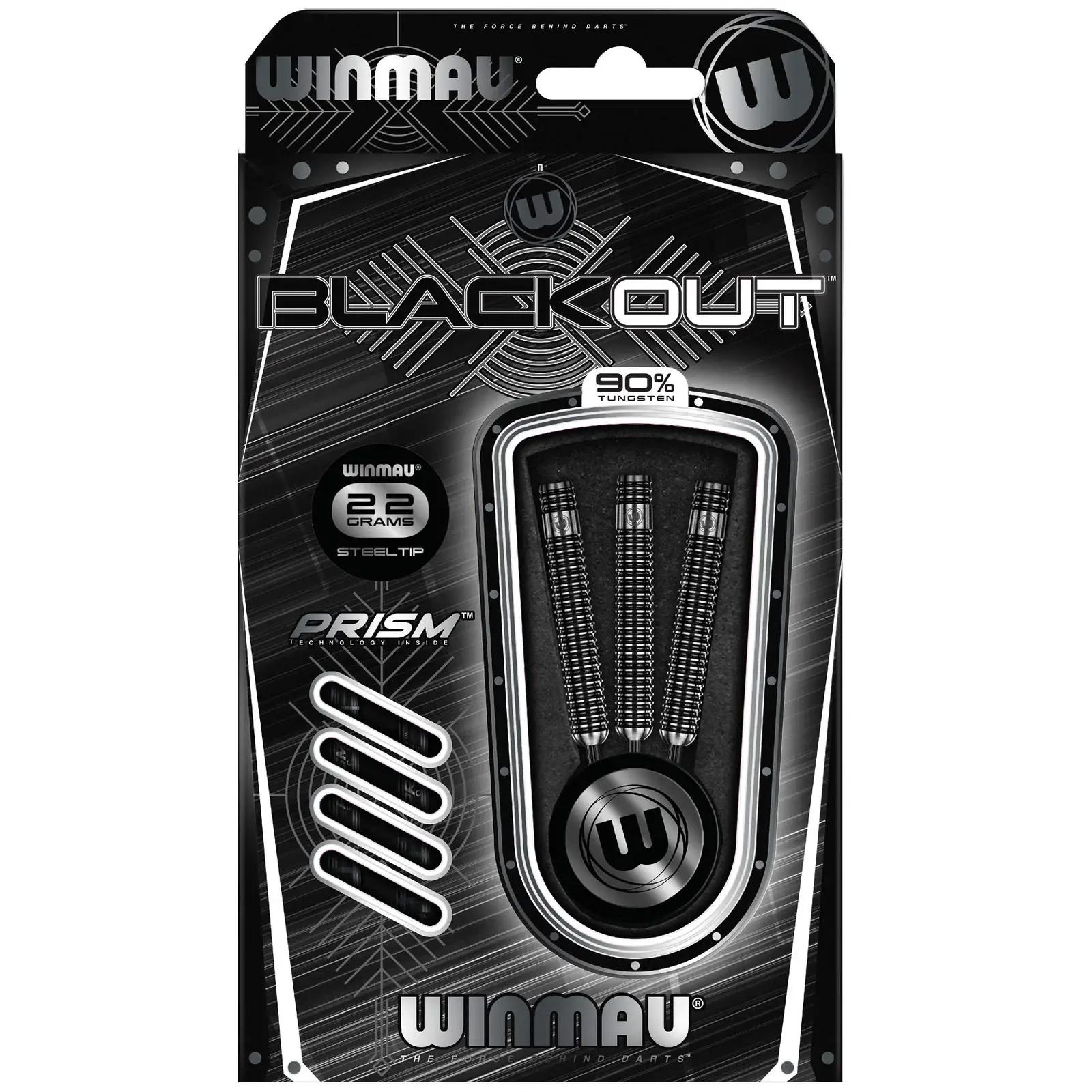 WINMAU wolframist profi steel-tip nooled 22 g – matt must – pilt 6