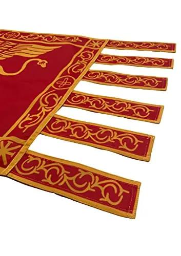 NS BANDIERE SRL lipukangas – Serenissima punane 95×175 cm – detailne vaade