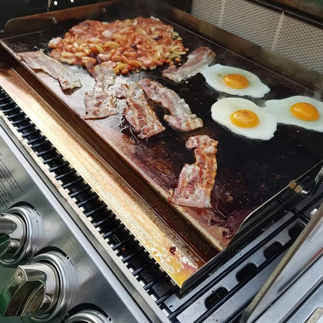 onlyfire vastupidav roostevaba grilli plancha — mitmekülgne – kasutusnäide