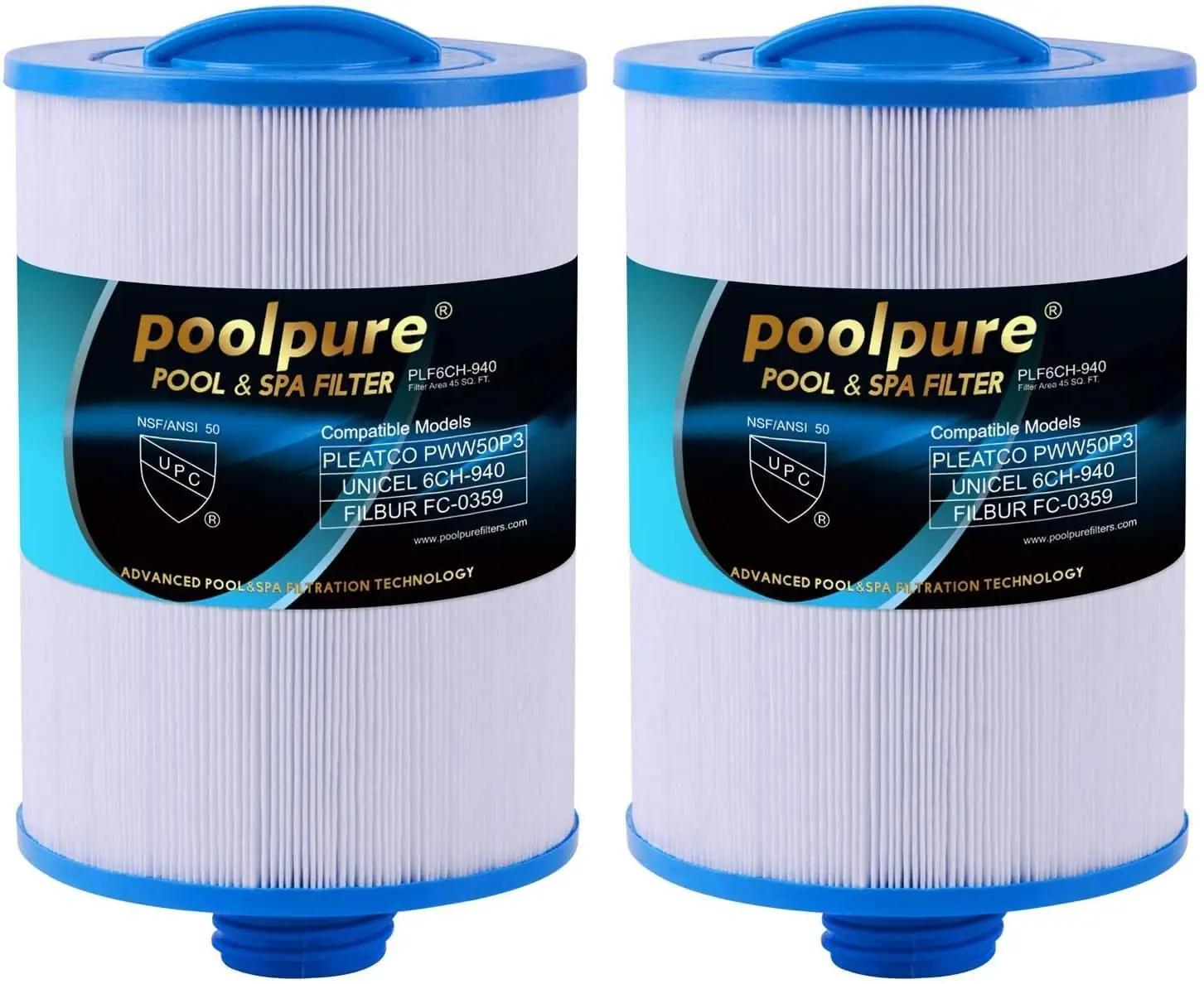 POOLPURE spa-filtrid kahepakis – vastupidav liivmaterjal