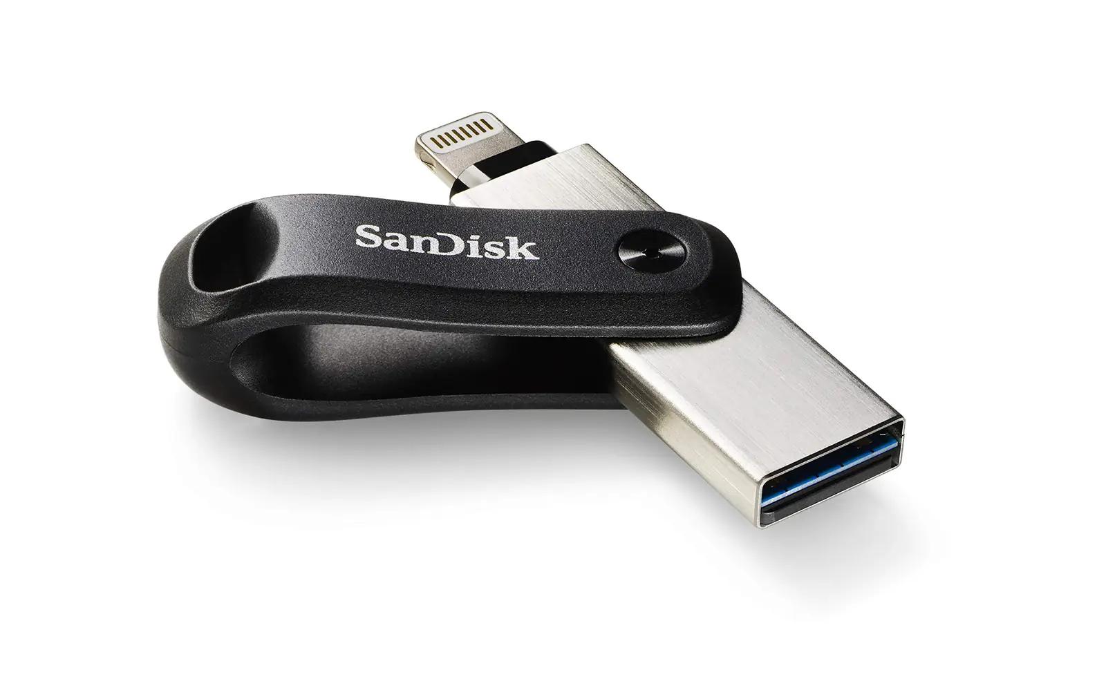 SanDisk iXpand Go 128 GB – kompaktne iPhone ja iPad salvestus – detailne vaade