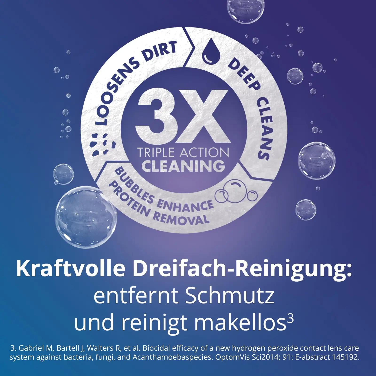 Aosept hügieeniline kontaktlääsmehooldus 4×360 ml pakend – kasutusnäide