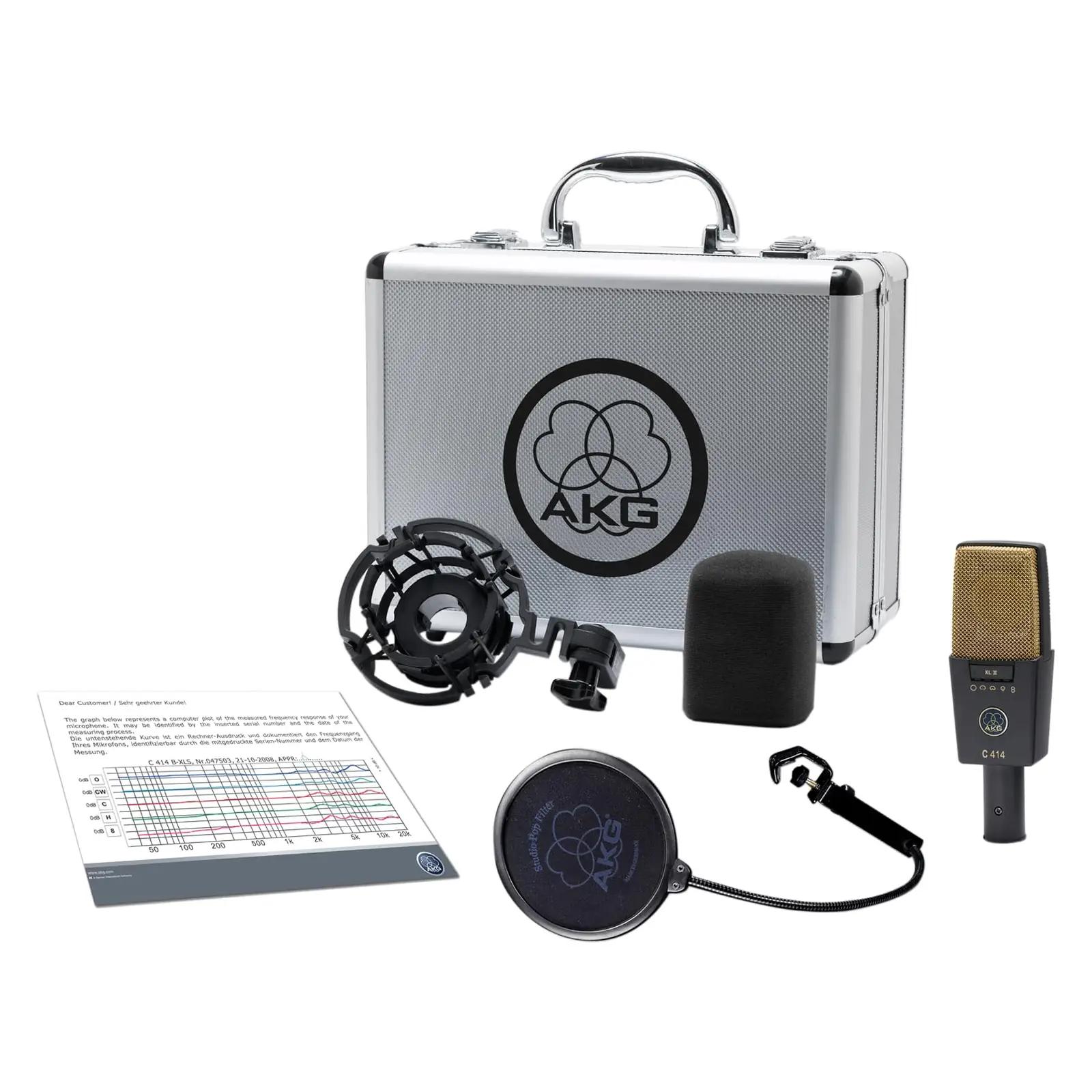AKG professionaalne alumiinium mikrofon C414 XLII stuudioks – kasutusnäide