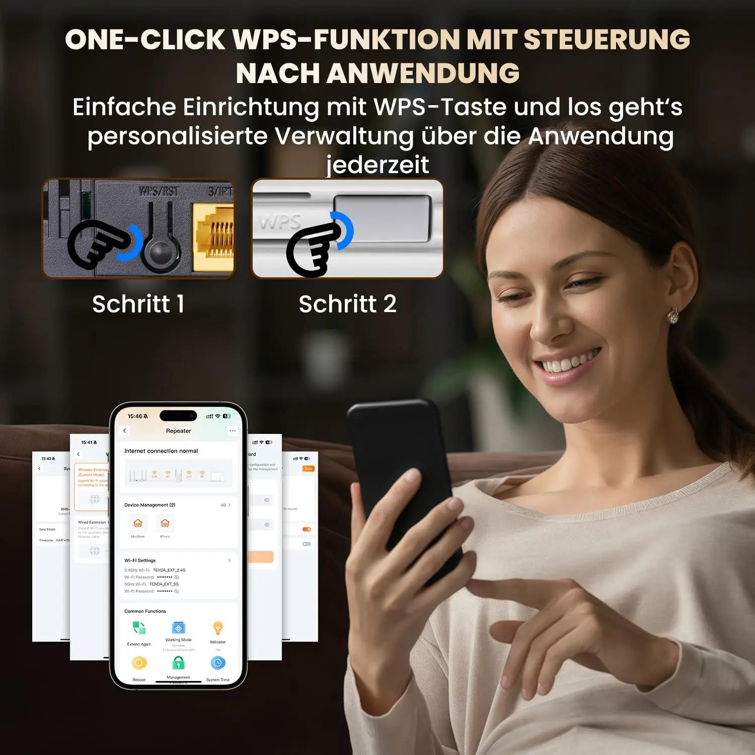 Tenda AX1500 kordaja — kompaktne WiFi 6 leviala koduks – pilt 7