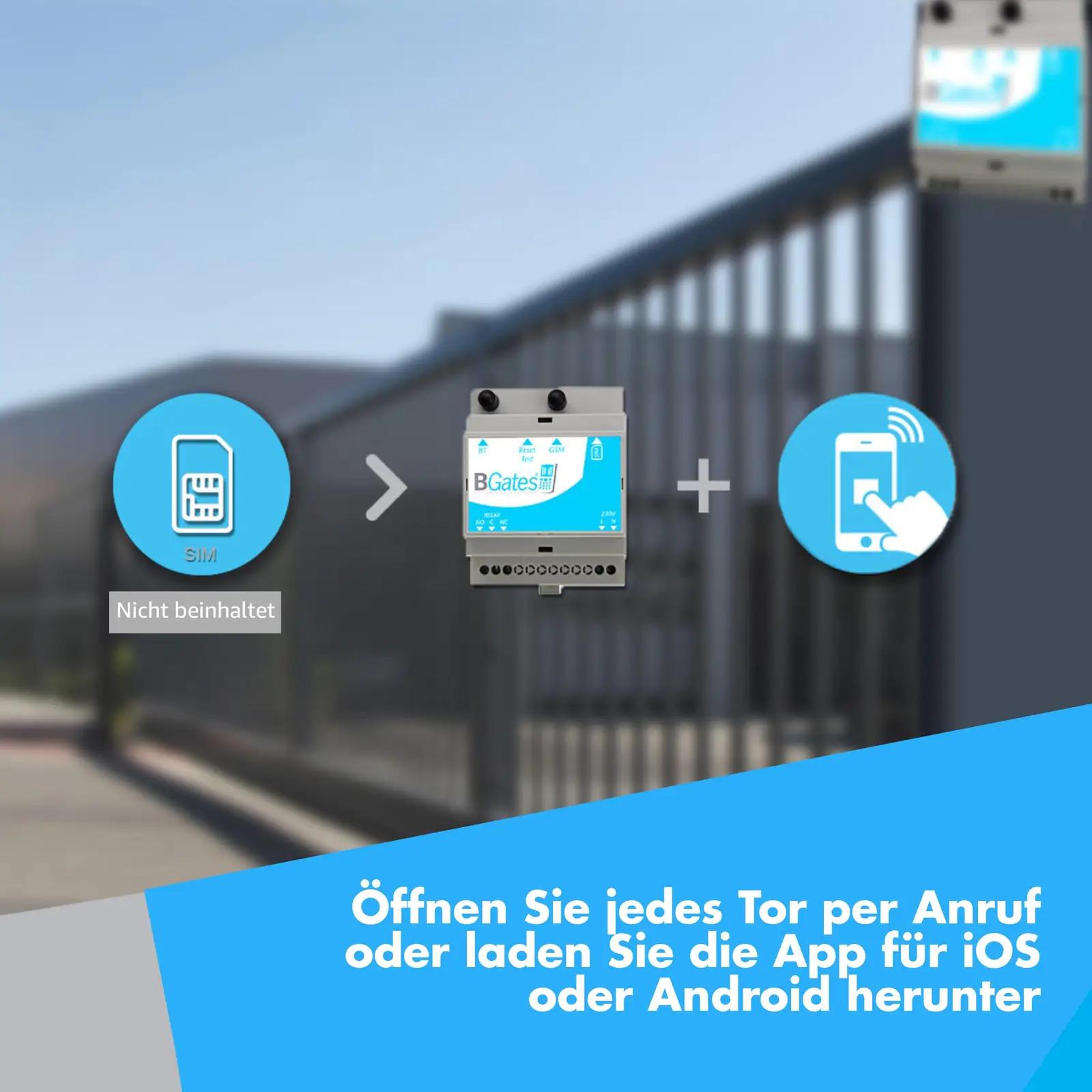 BGates nutikas garaažiukse avaja — GSM ja Bluetooth juhtimine – kasutusnäide