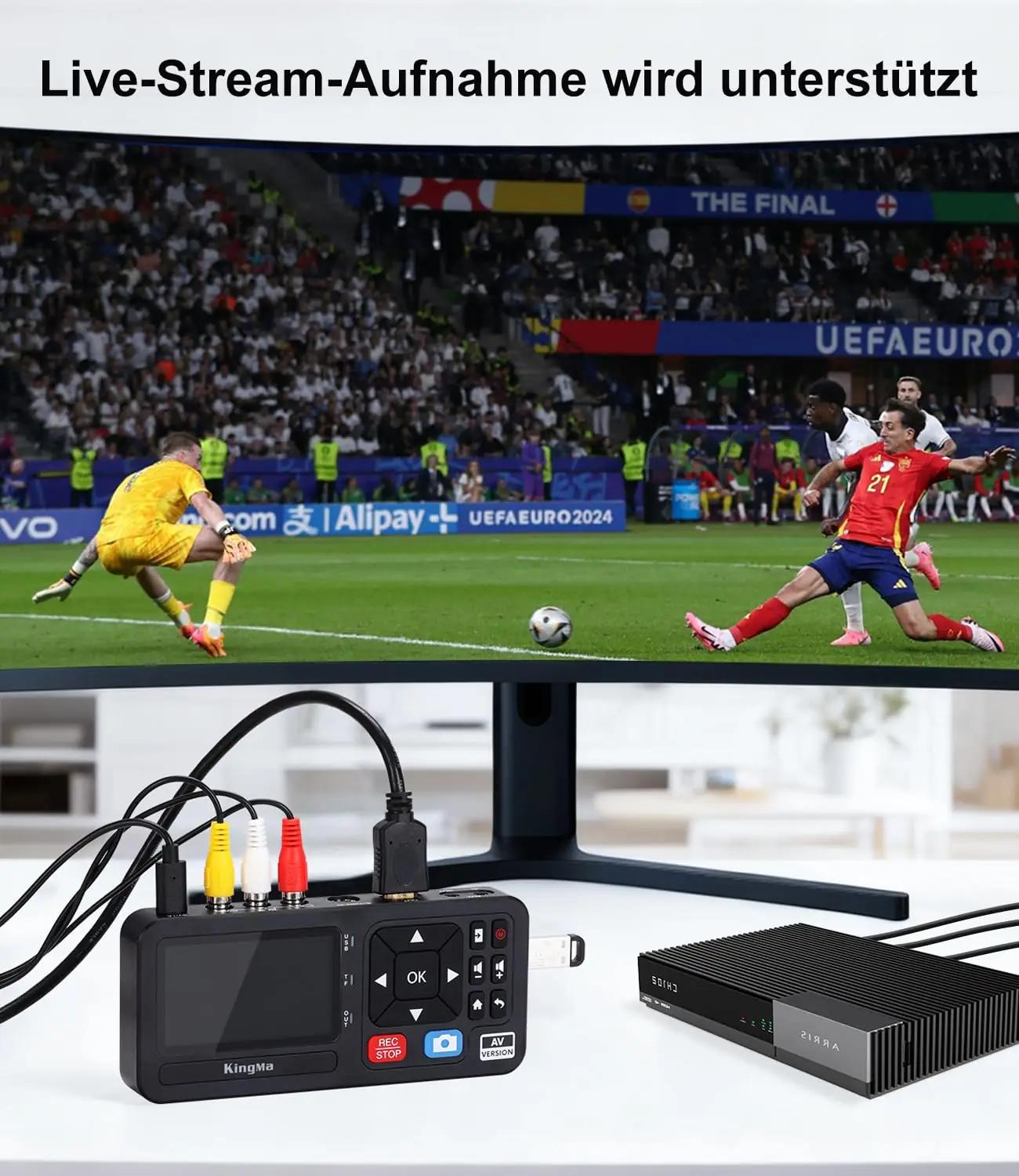 King Ma digitaalne VHS-konverter 3″ ekraaniga – kassetid digile – kasutusnäide