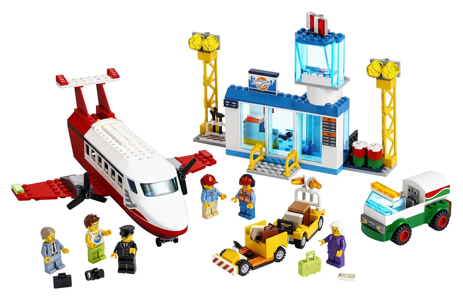 LEGO City lennujaama komplekt — mänguline ehituskingitus lapsele – kasutusnäide