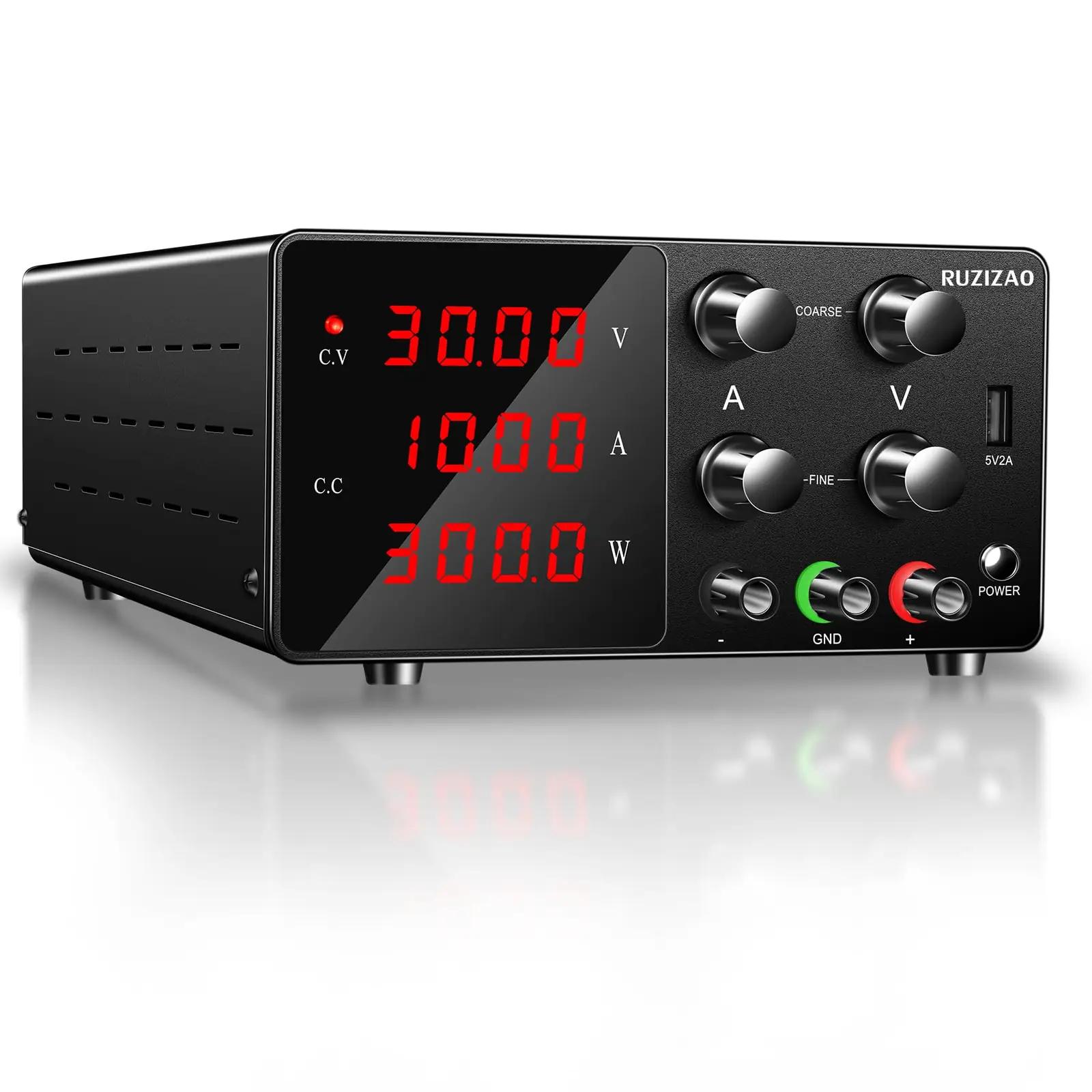 RUZIZAO metallist reguleeritav laboritoiteallikas 30V 10A