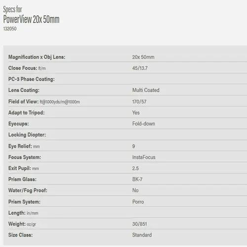 Bushnell binokkel 12×50 Powerview — tugev kontrast ja – pilt 11