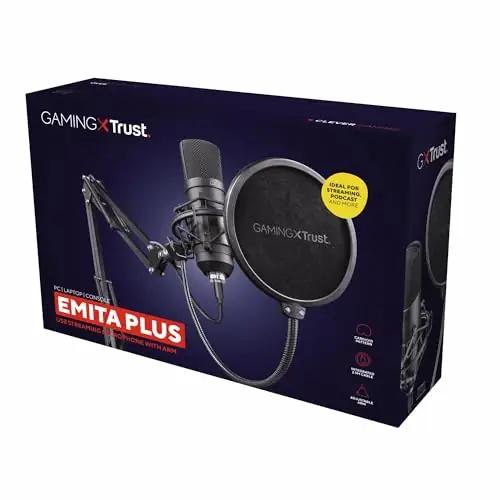 Trust Gaming stuudiomikrofon Emita Plus — kvaliteetne USB – pilt 13