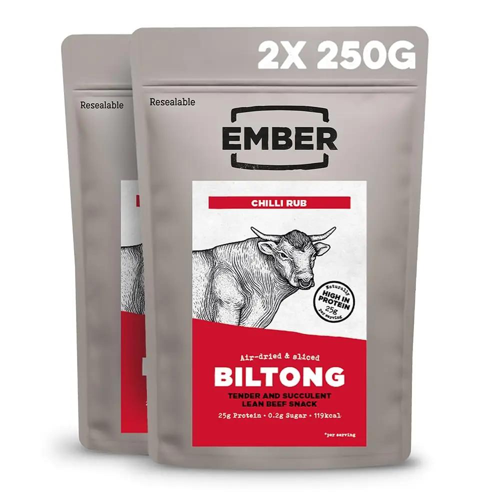 EMBER maitsev biltong tšilliga — valgurikas suupiste 500g