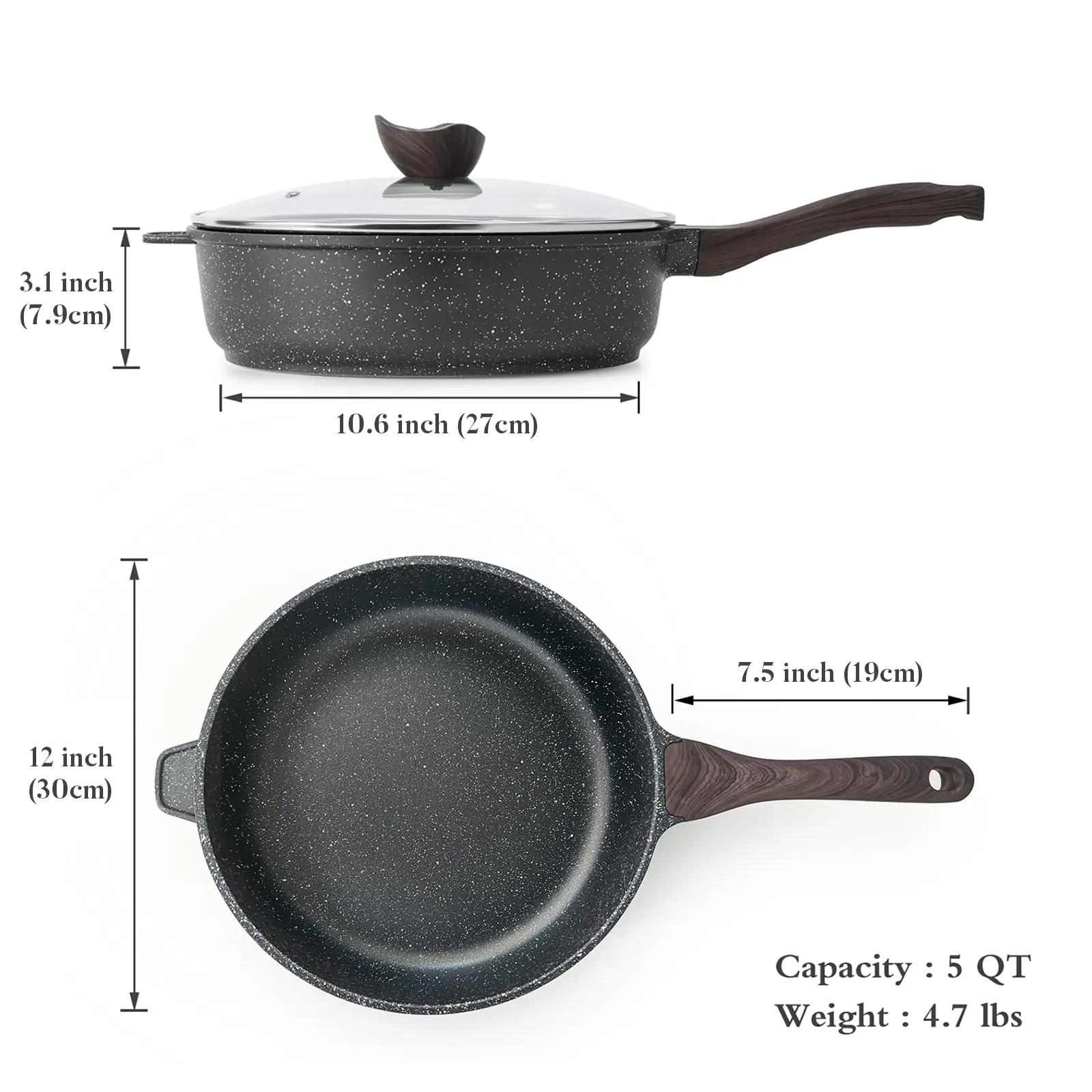 Kordisen graniitpannu 30 cm — tervislik non-stick kaanega – pilt 6