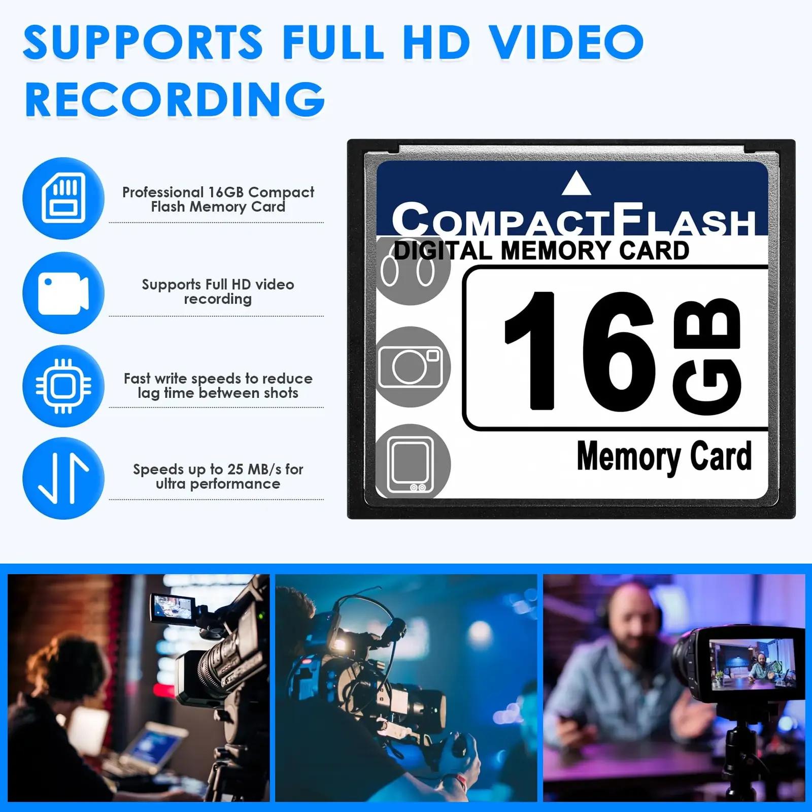 Gokelomg vastupidav Compact Flash 16 GB – kiire salvestus – lisavaade