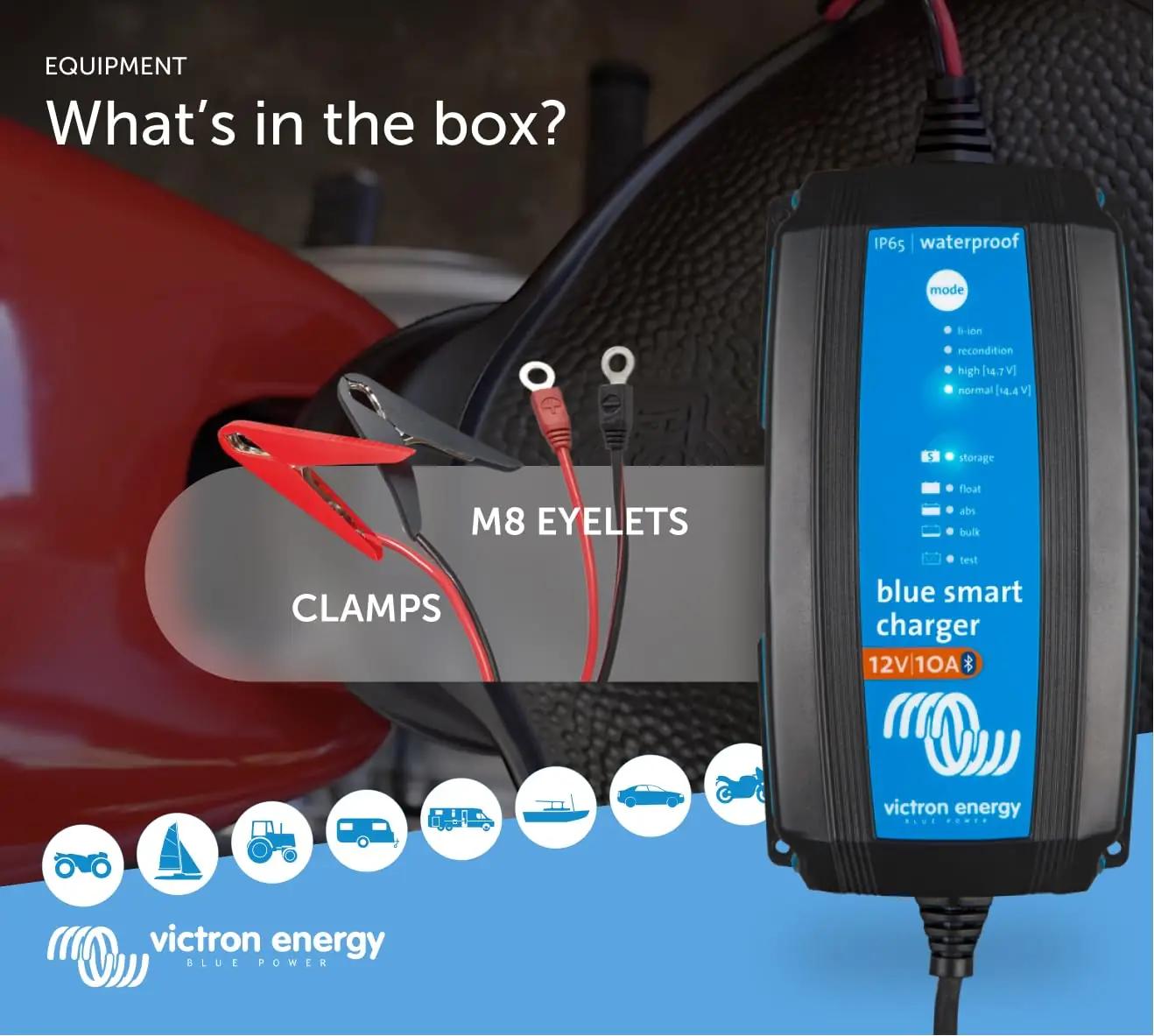Victron Energy vastupidav 12V 10A akulaadija Bluetoothiga – pilt 6
