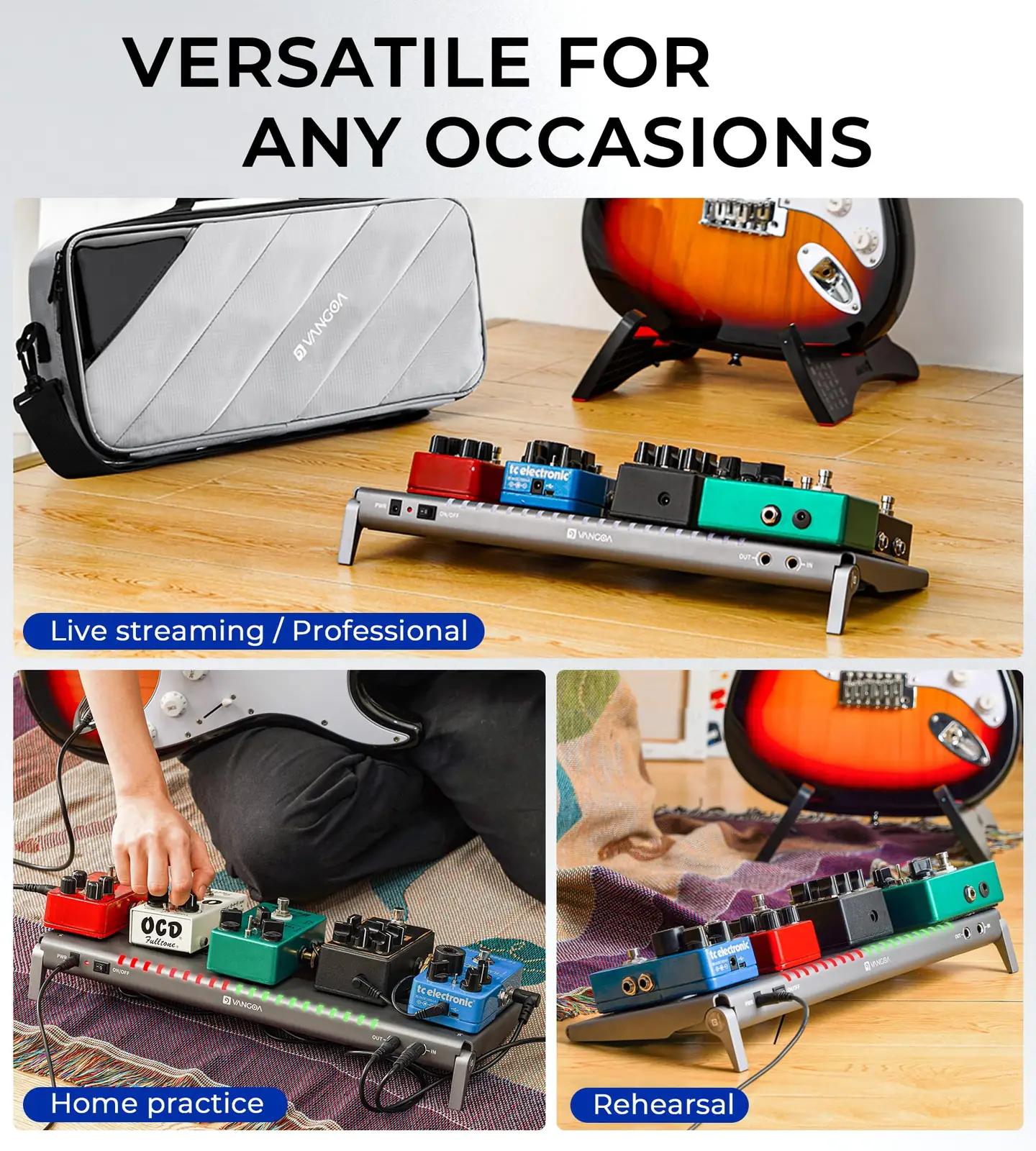 vangoa alumiiniumist kergelt kaasaskantav pedalboard – pilt 8