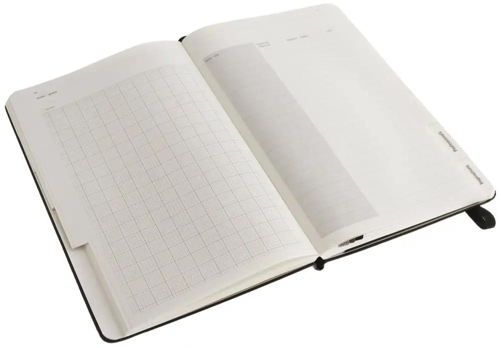 Moleskine kvaliteetne Home Life paks nahkkate märkmik – pakend ja tarvikud