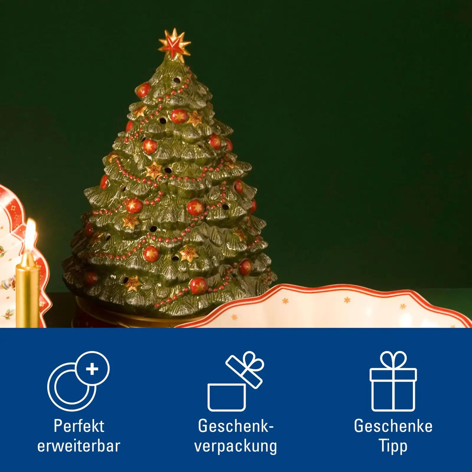 Villeroy & Boch portselanist jõulukuuse muusikaripats 33 cm – lisavaade