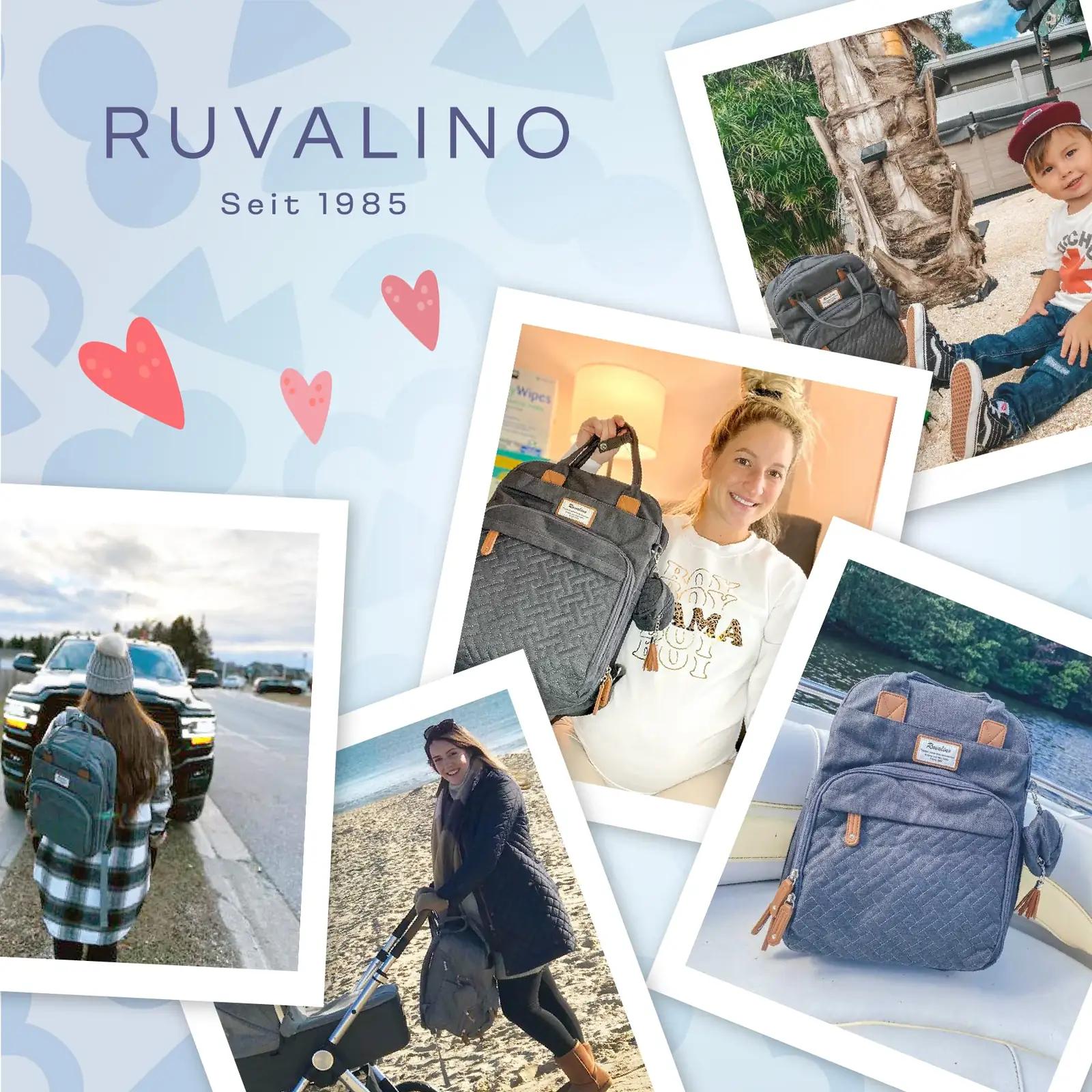 RUVALINO stiilne beebikott: multifunktsionaalne mähkmetasku – pilt 6