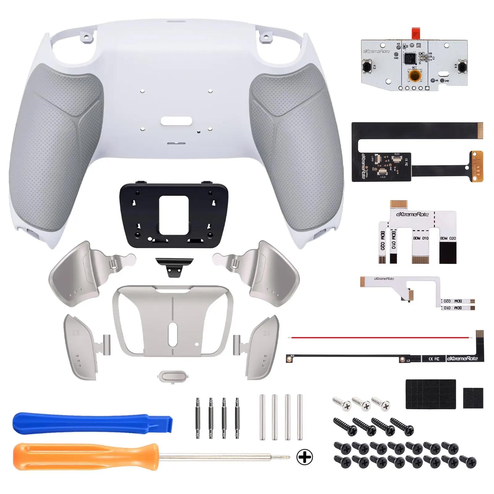 eXtremeRate metallist remap-kit PS5 kontrollerile — tugev ja – pakend ja tarvikud
