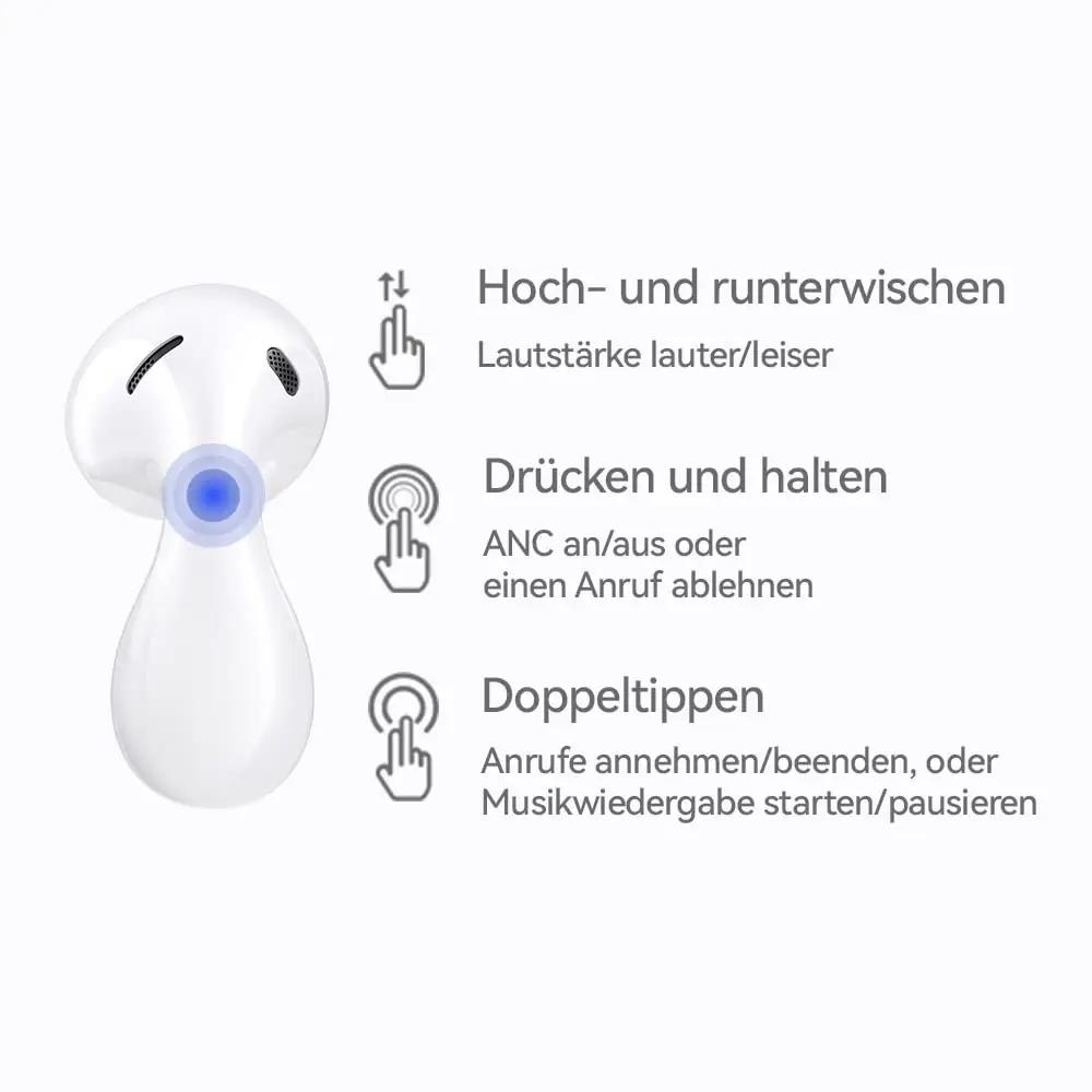 HUAWEI hõbedane FreeBuds 5 — mugav avatud disain ja pikk aku – pilt 9