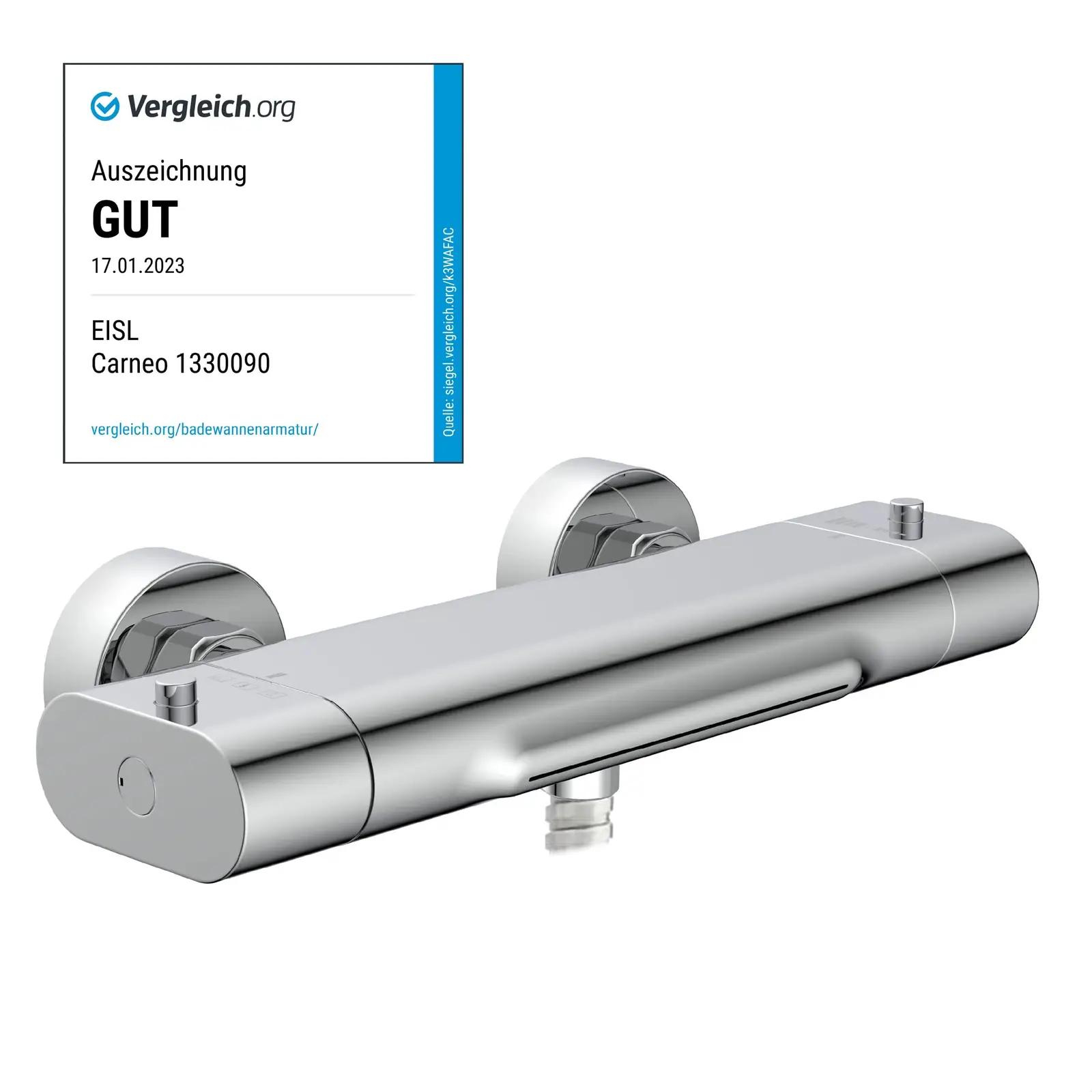 EISL kroomitud vannisegisti CARNEO – termostaat, turvaline vool – pilt 6