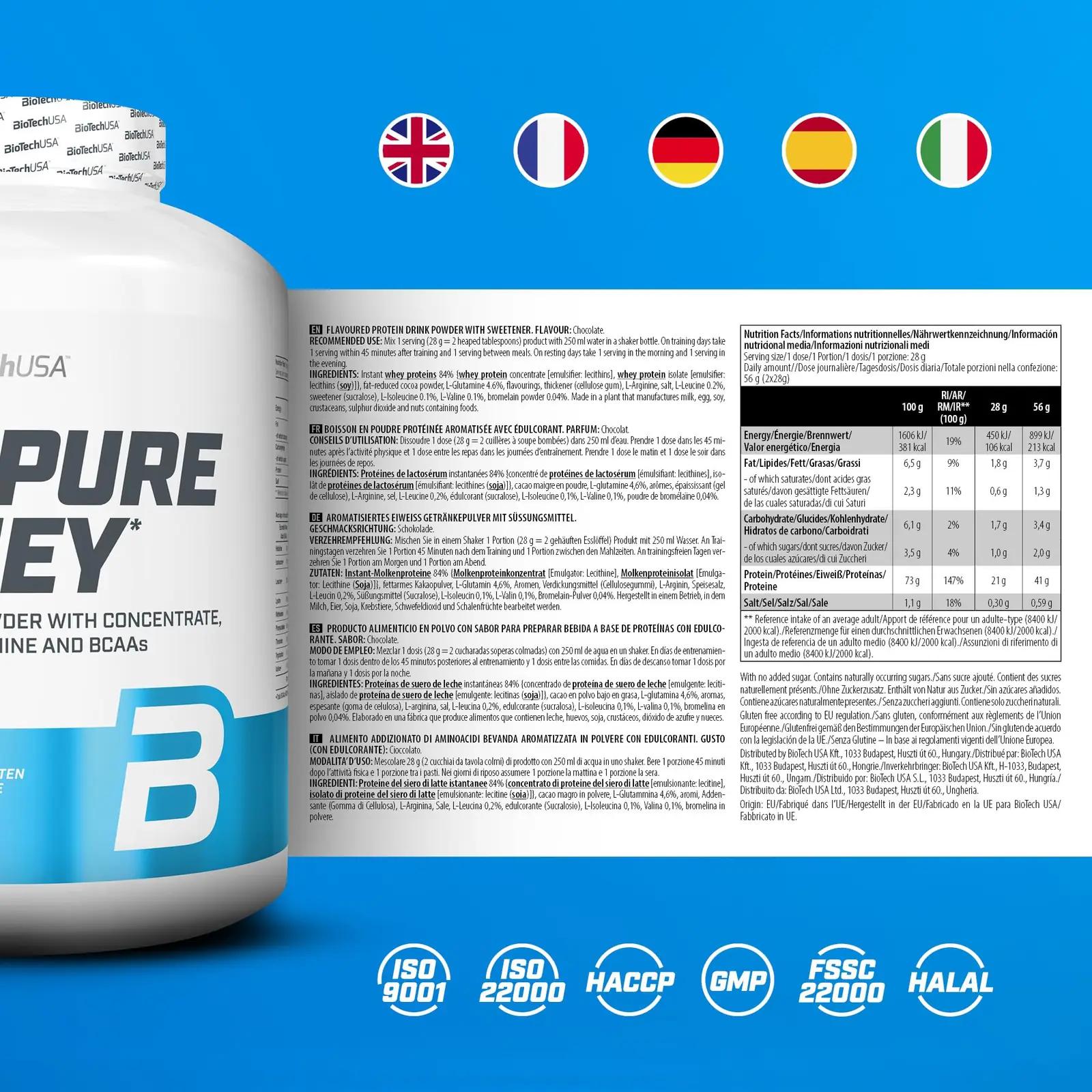 BioTechUSA šokolaadine 100% Pure Whey – kõrge valgusisaldus – pilt 7