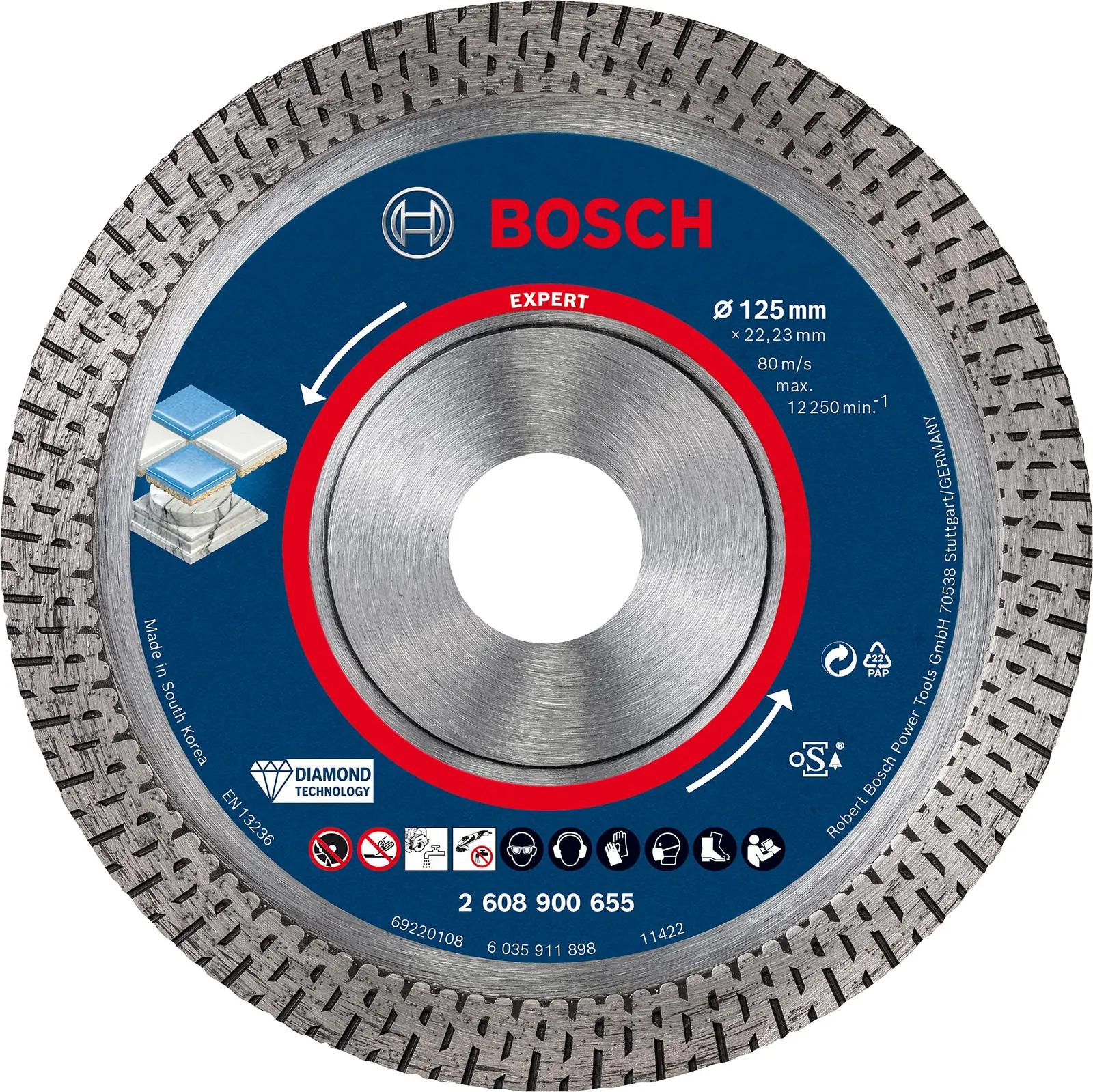 Bosch EXPERT HardCeramic: vastupidav diamantlõikeketas Ø125