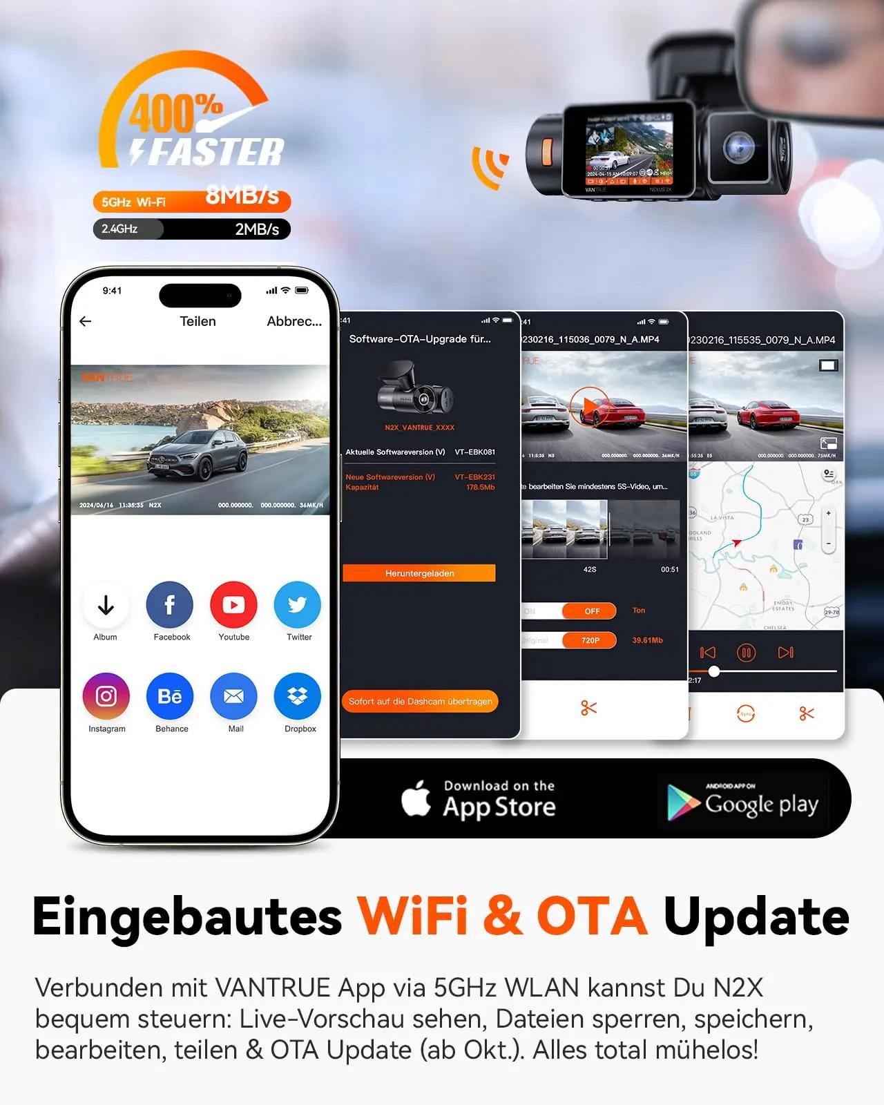 VANTRUE kvaliteetne auto salvesti — öövaade ja GPS-salvestus – pilt 6