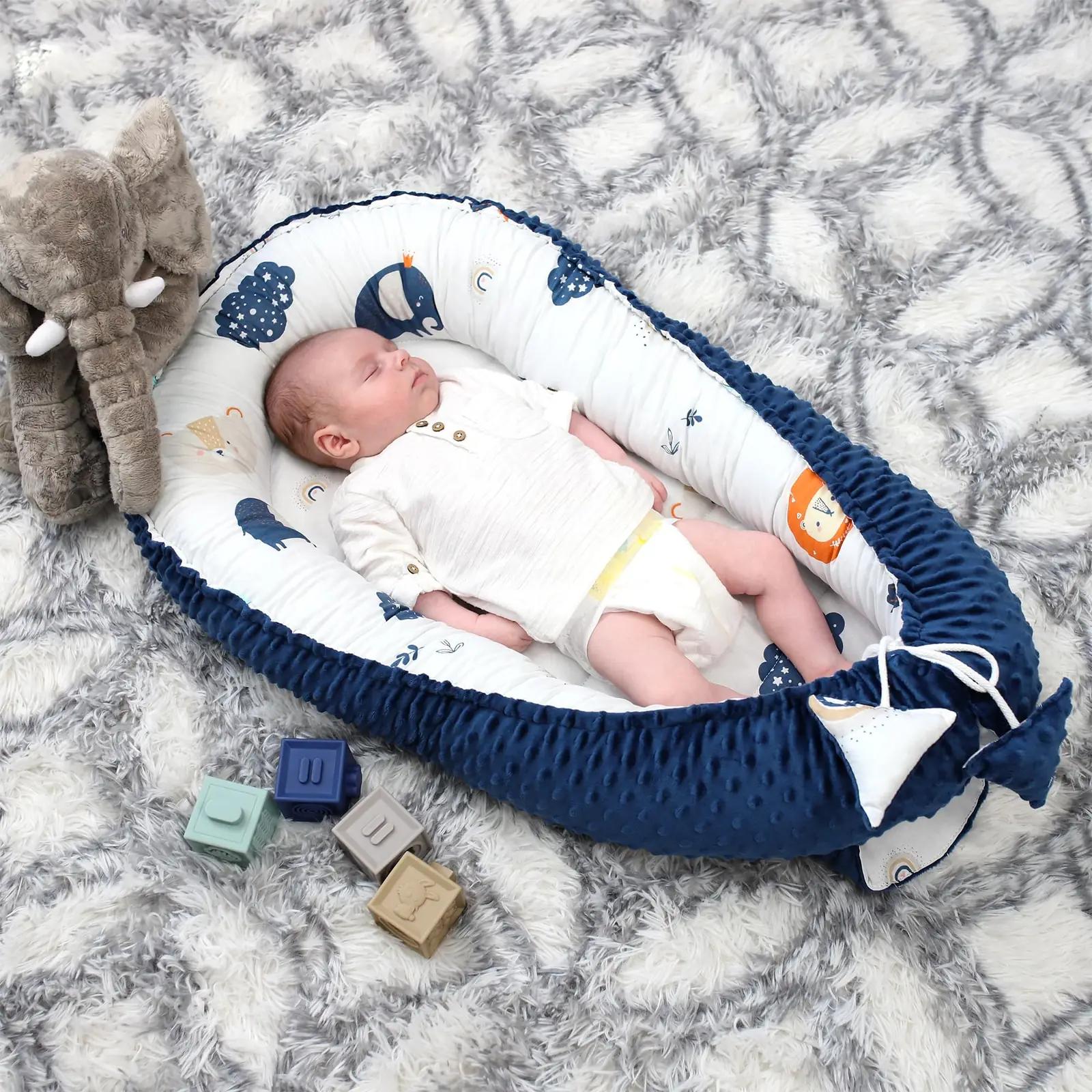 Totsy Baby pehme minky babynest – soe magamiskorv 50×90 – lisavaade