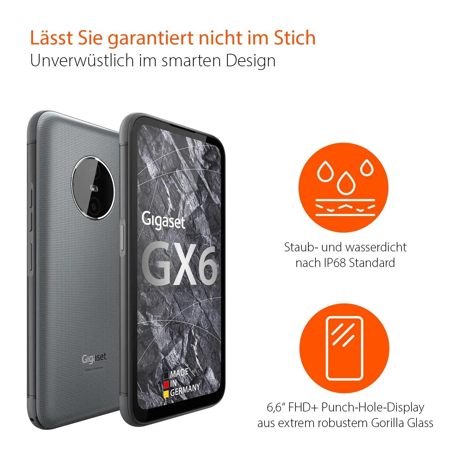 Gigaset vastupidav välitelefon GX6 – IP68, tugev korpus – detailne vaade