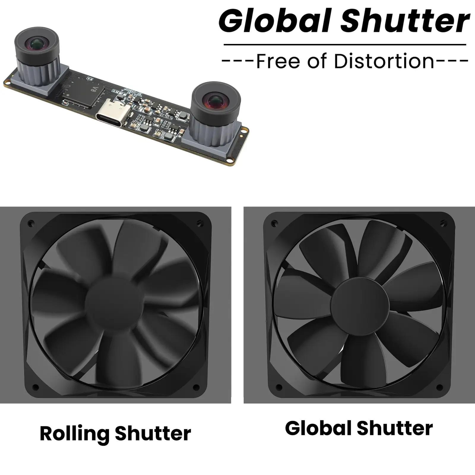 ELP kiirkaamera USB 210fps – global shutter ja kaks läätsi – pakend ja tarvikud