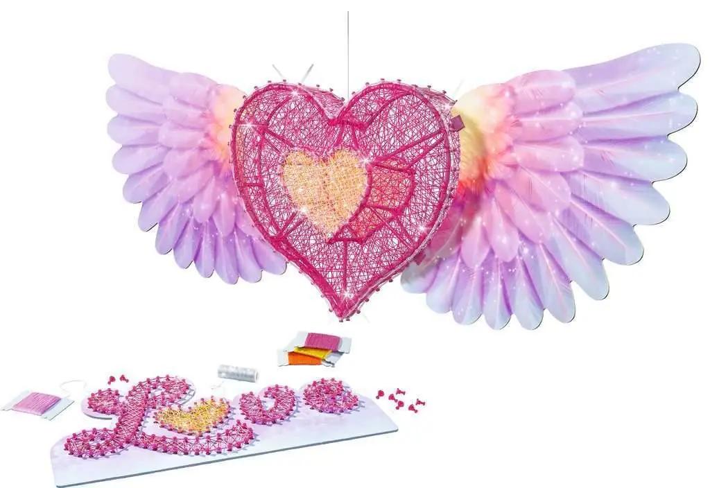 Ravensburger käsitöökomplekt – String it Maxi 3D-süda kingituseks – pakend ja tarvikud
