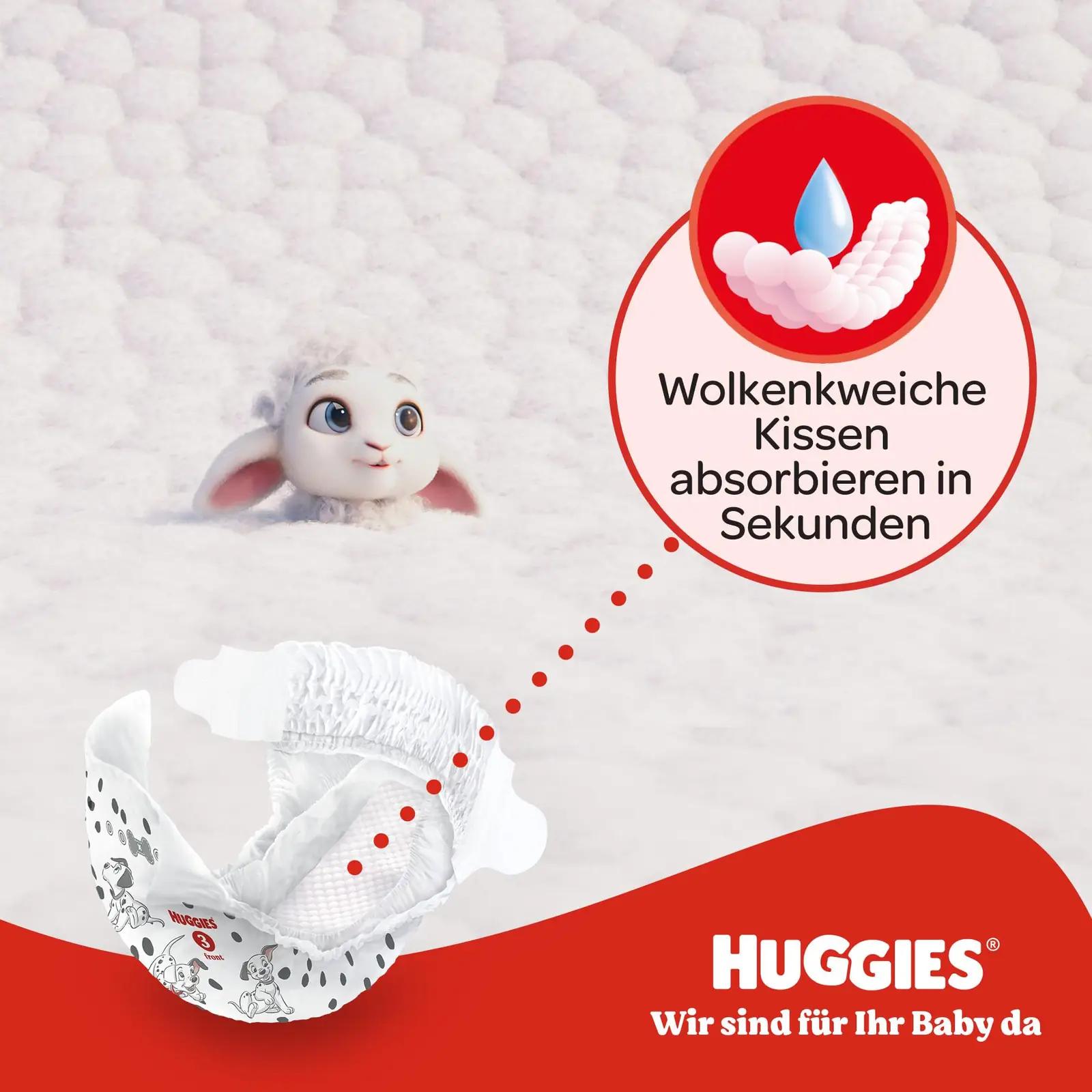 HUGGIES pehmed Little Movers mähkmed — mugavus ja kaitse – pakend ja tarvikud