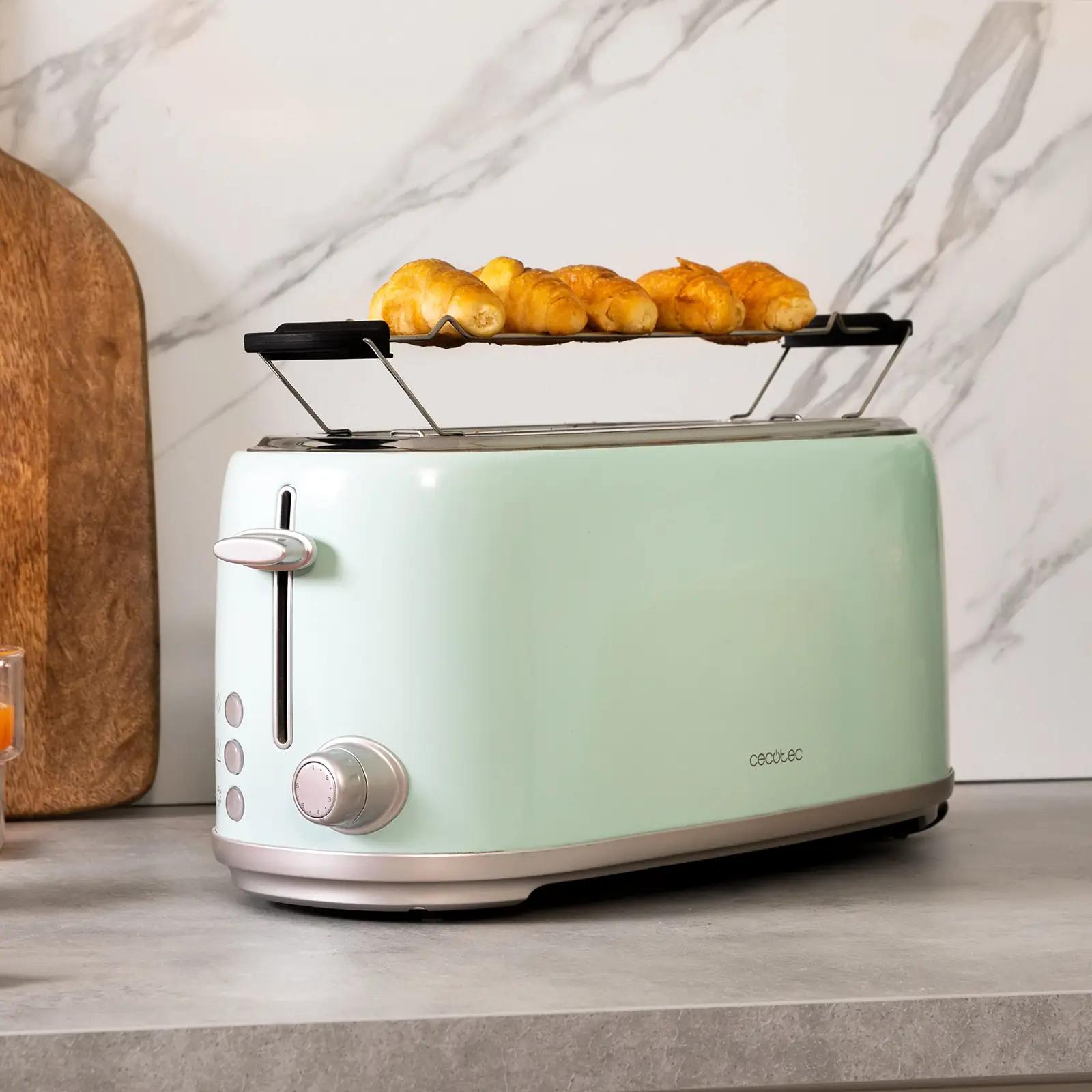 Cecotec sinine roostevaba röster – retro stiil ja 4 viilu – pilt 6