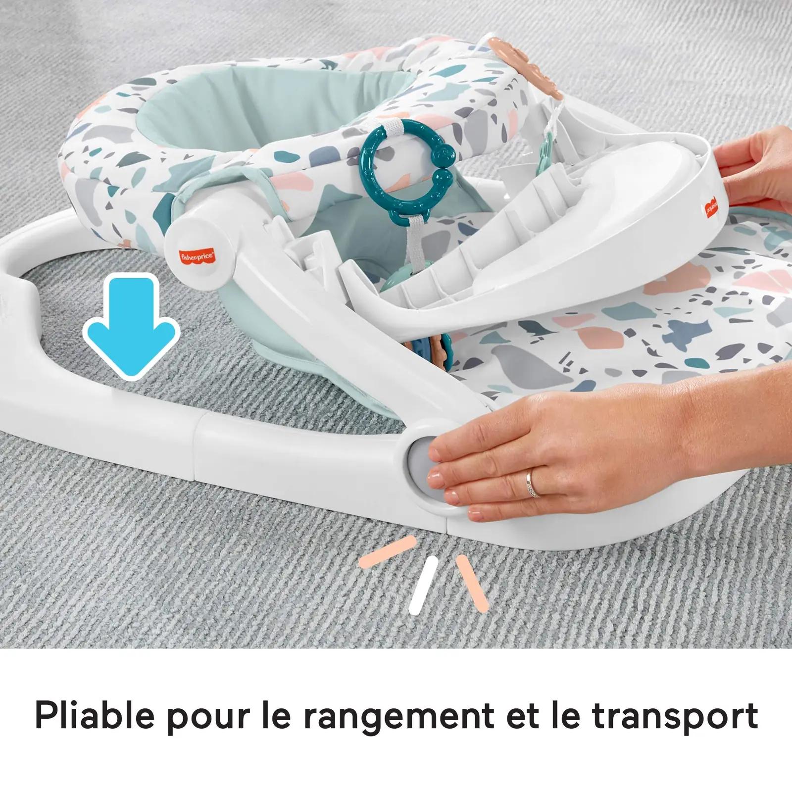 Fisher-Price kaasaskantav lasteiste plastist söögialusega — – kasutusnäide