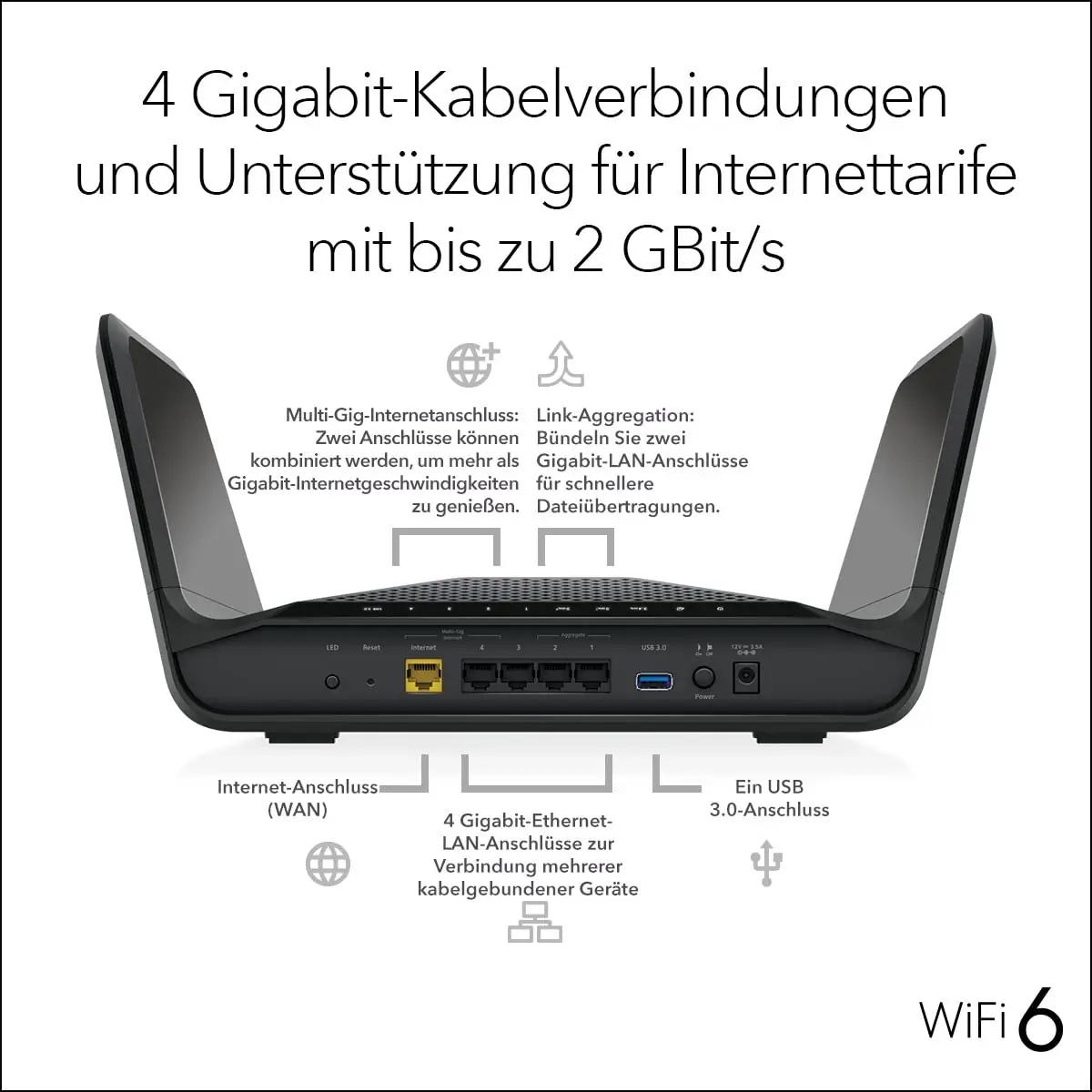 NETGEAR RAX70 võimas AX6600 ruuter koduseks katvuseks – lisavaade