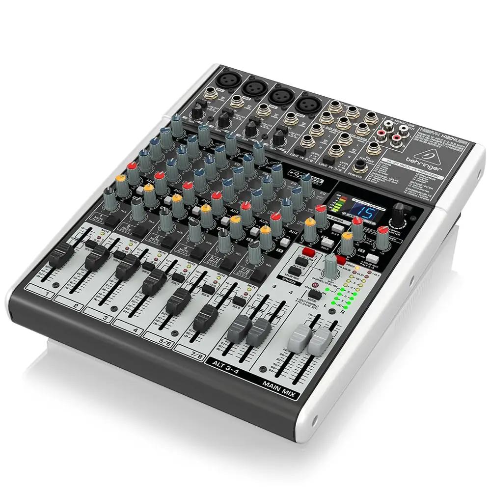 Behringer kompaktne mikser – kvaliteetne stuudioheli X1204USB – pakend ja tarvikud