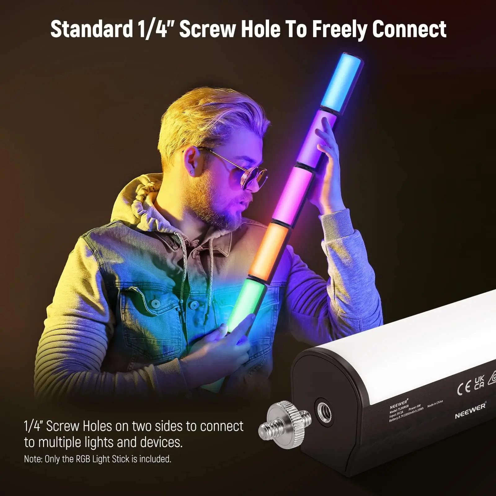 NEEWER RGB valgusstang kahepoolne komplekt – lisavaade