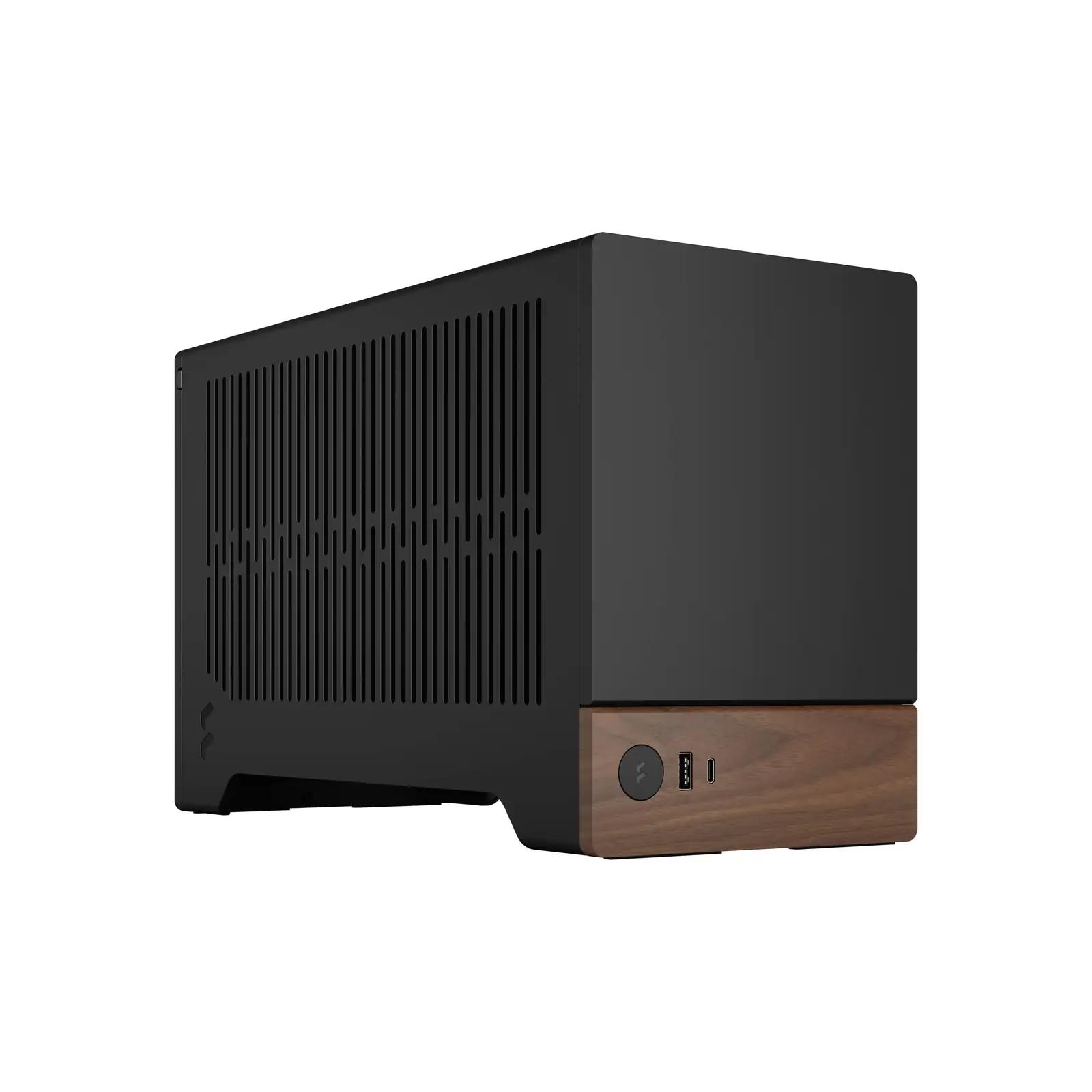 Fractal Design väike mITX korpus puidust eestepaneeliga —